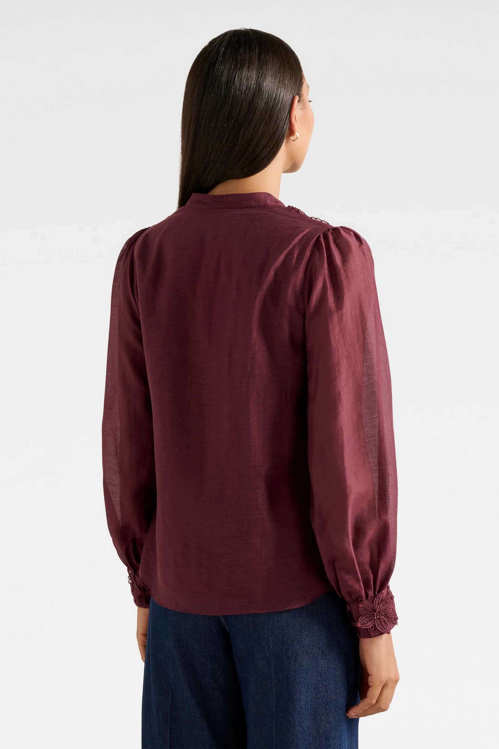 Solid-Lyocell-Collared-Women-s-Top