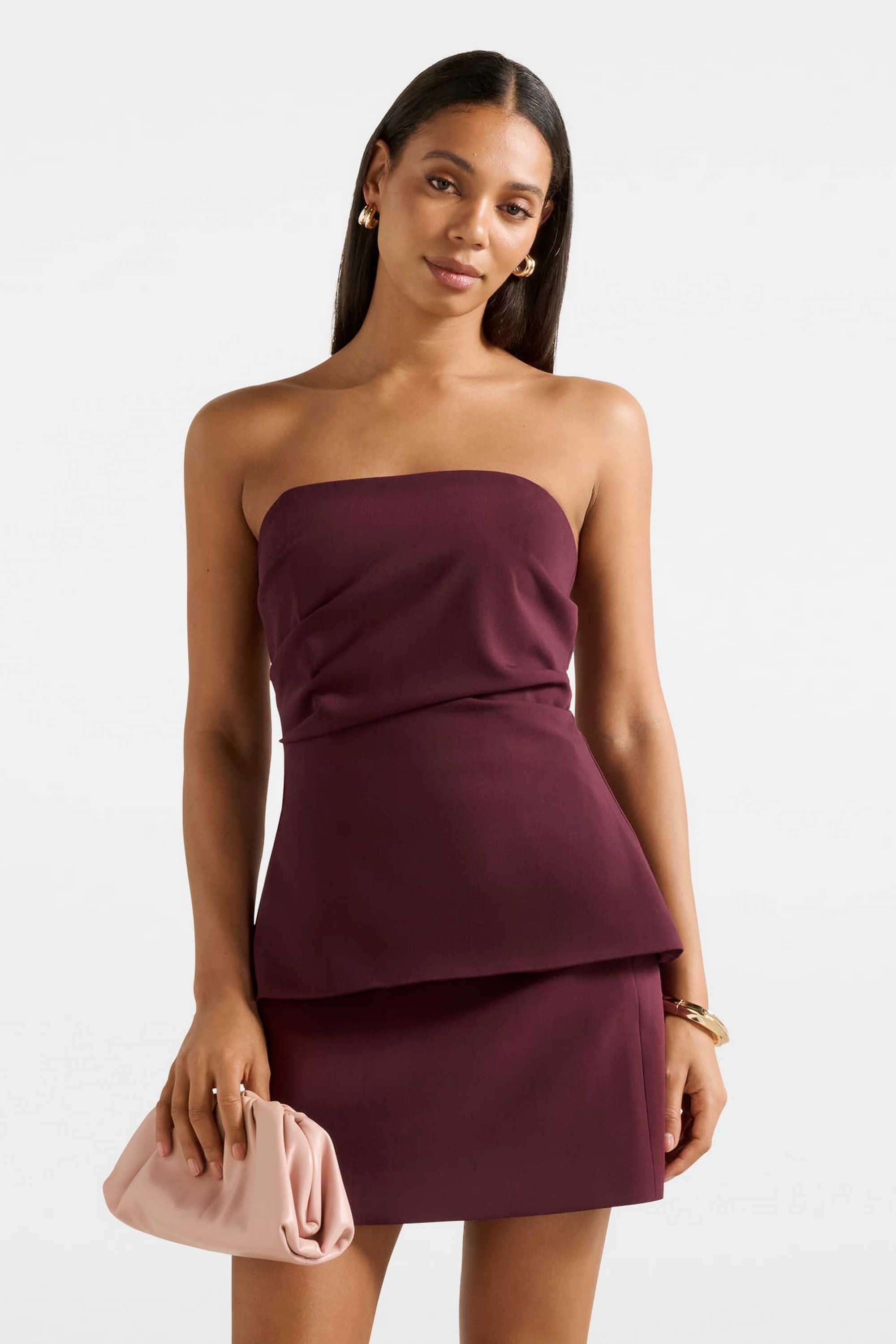 Solid-Blended-Fabric-Off-Shoulder-Women-s-Top