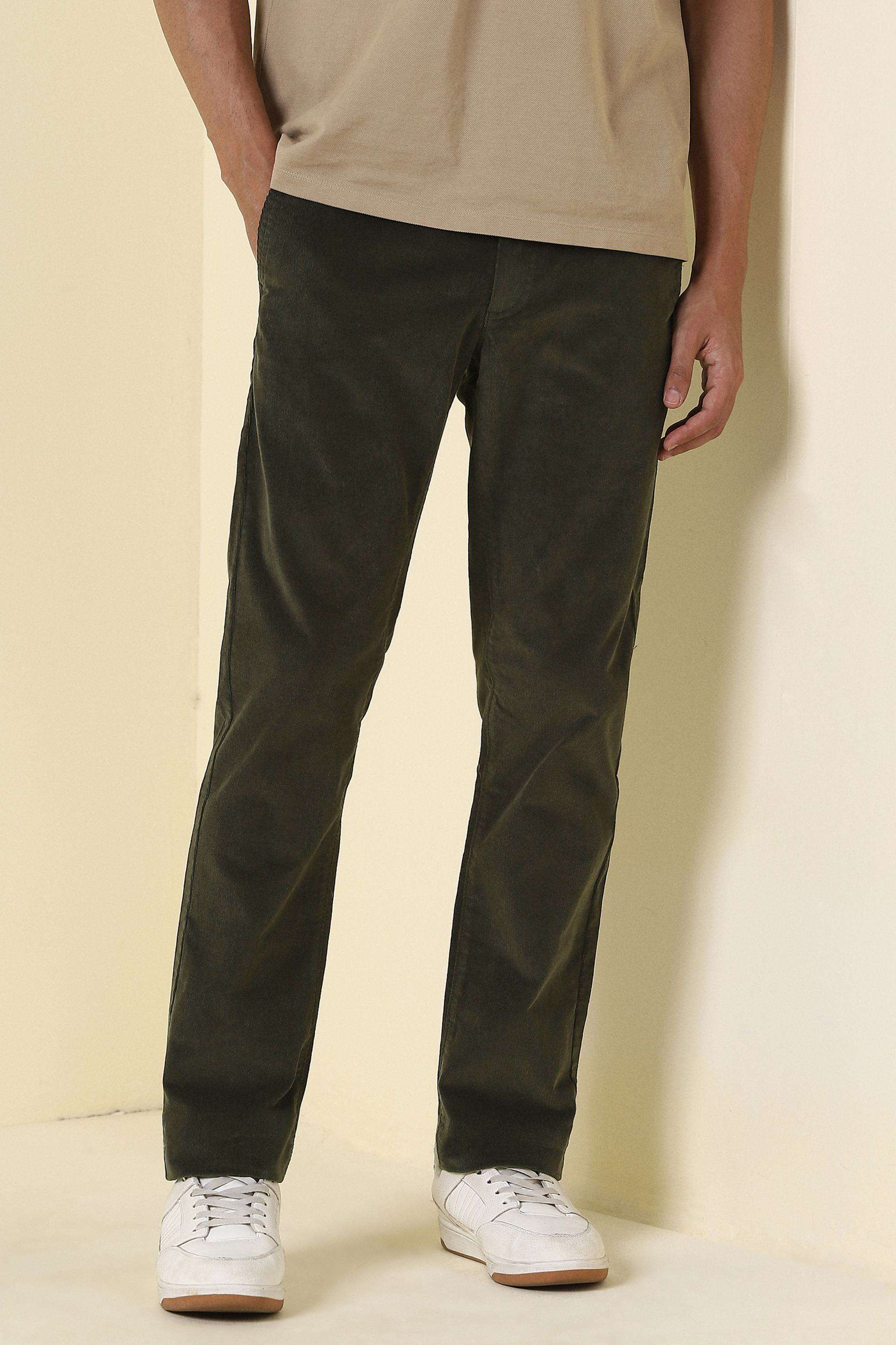 Solid-Cotton-Blend-Super-Slim-Fit-Men-s-Trousers