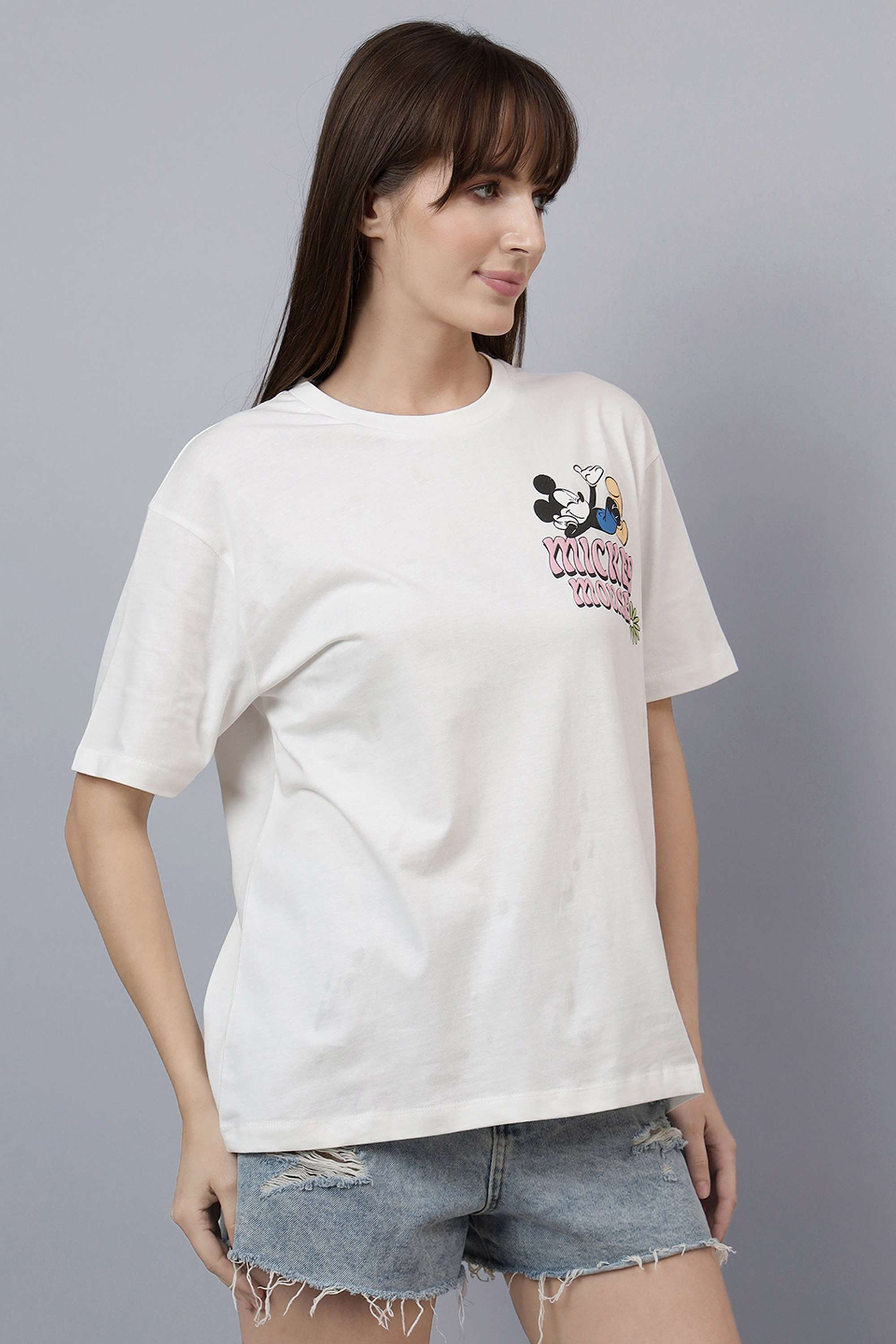 Blended-Fabric-Women-s-Casual-Wear-T-Shirt