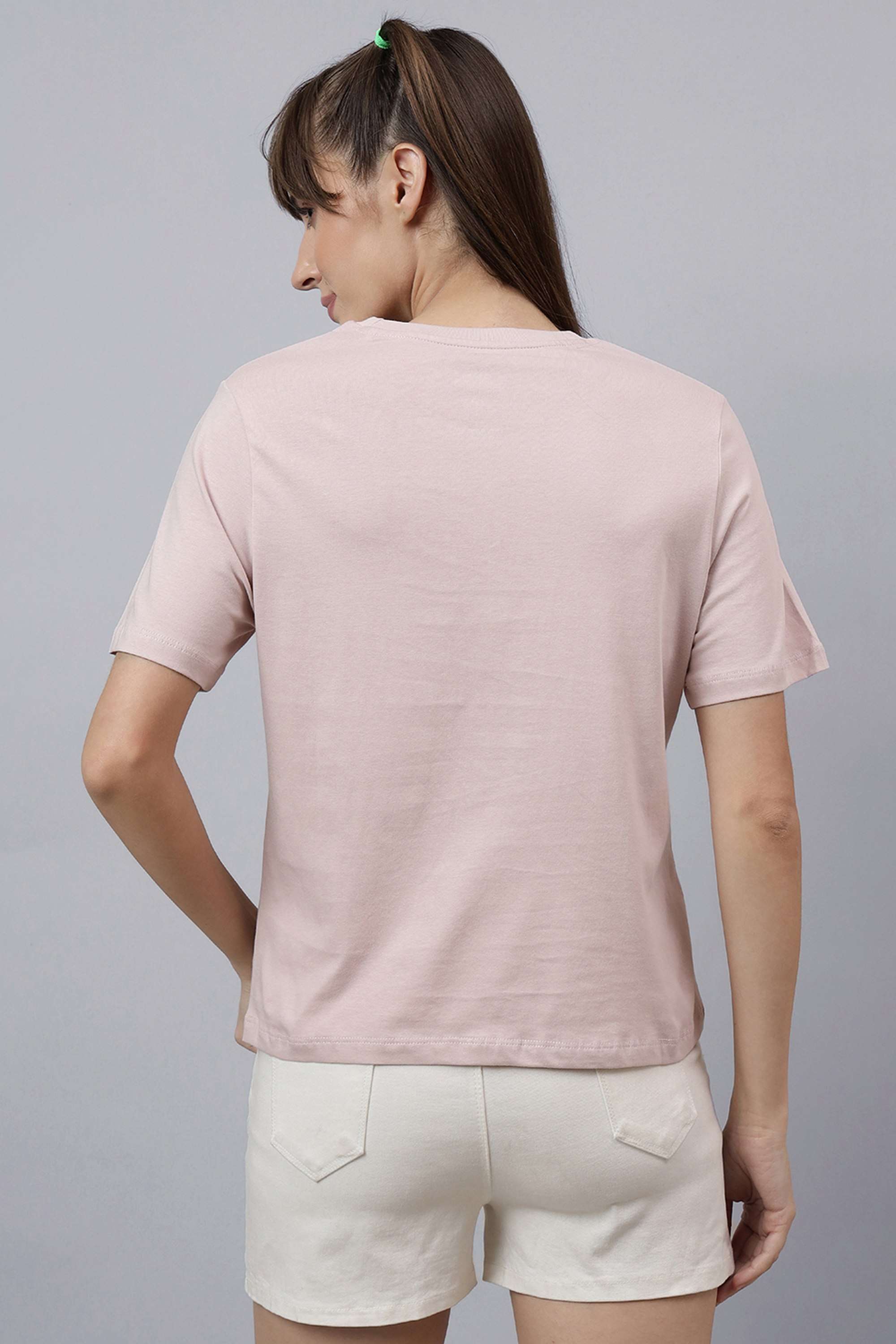 Blended-Fabric-Women-s-Casual-Wear-T-Shirt