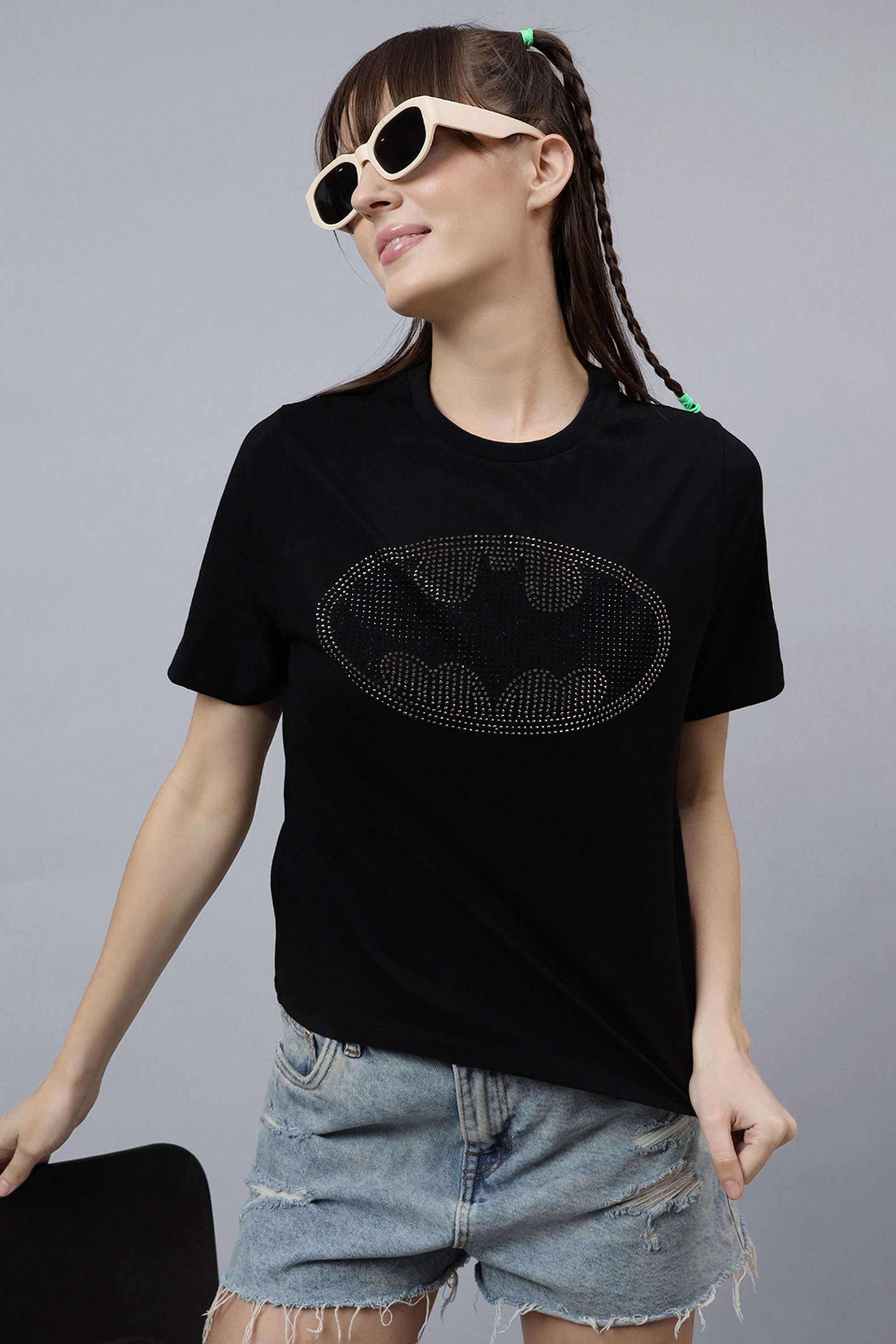 Blended-Fabric-Women-s-Casual-Wear-T-Shirt