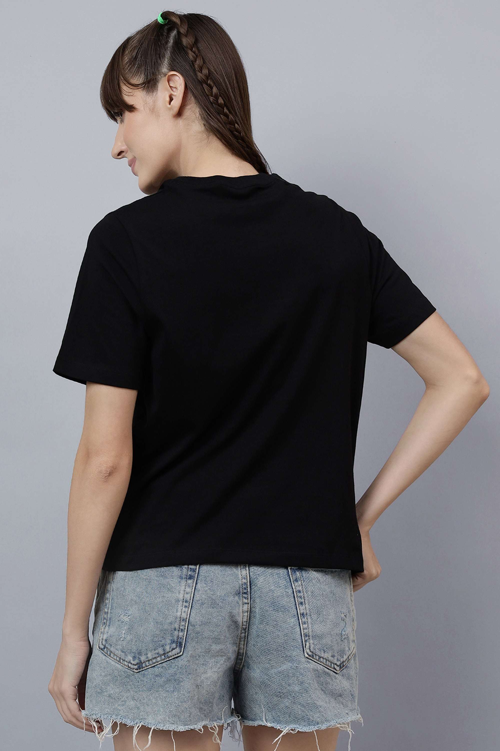 Blended-Fabric-Women-s-Casual-Wear-T-Shirt