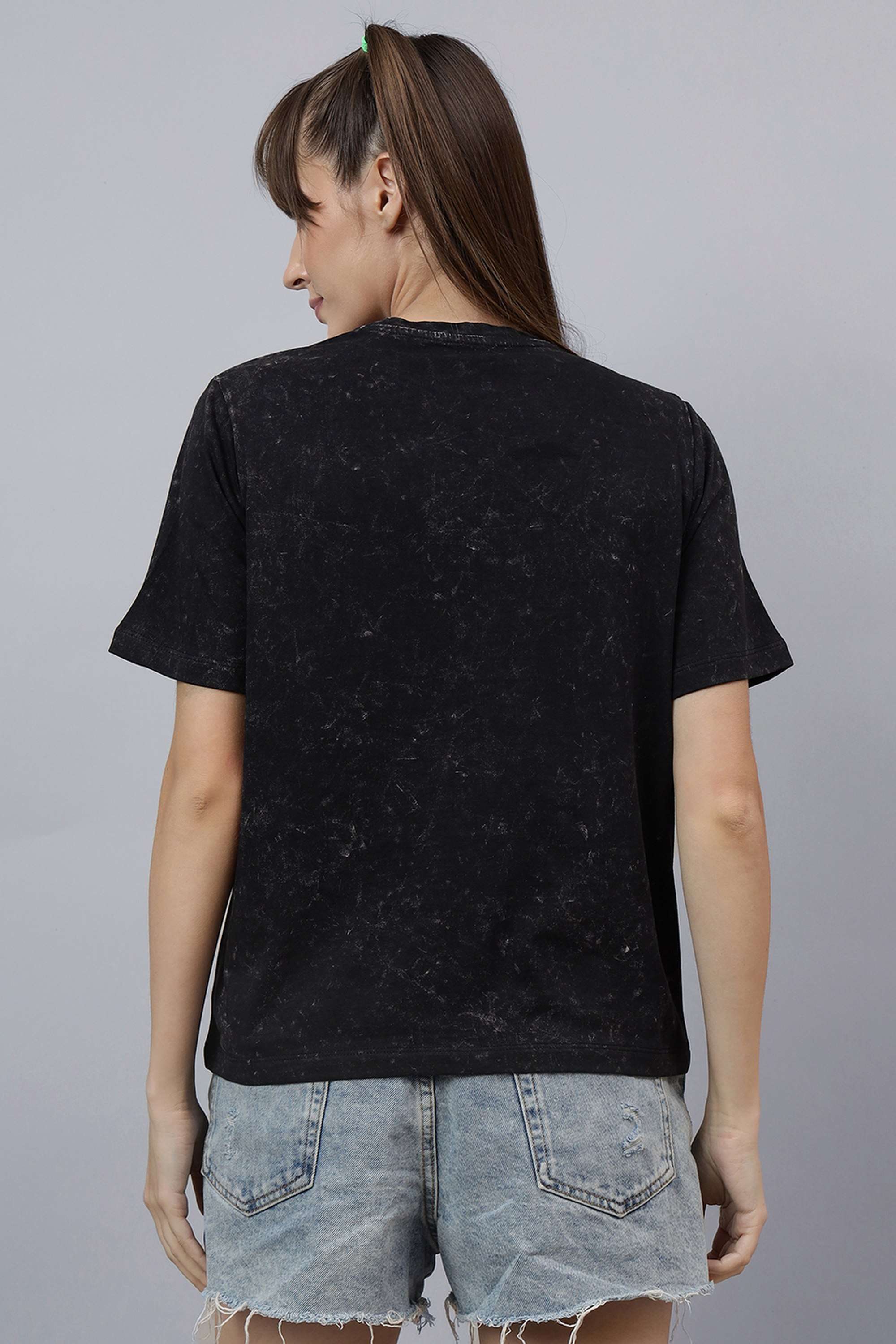 Blended-Fabric-Women-s-Casual-Wear-T-Shirt