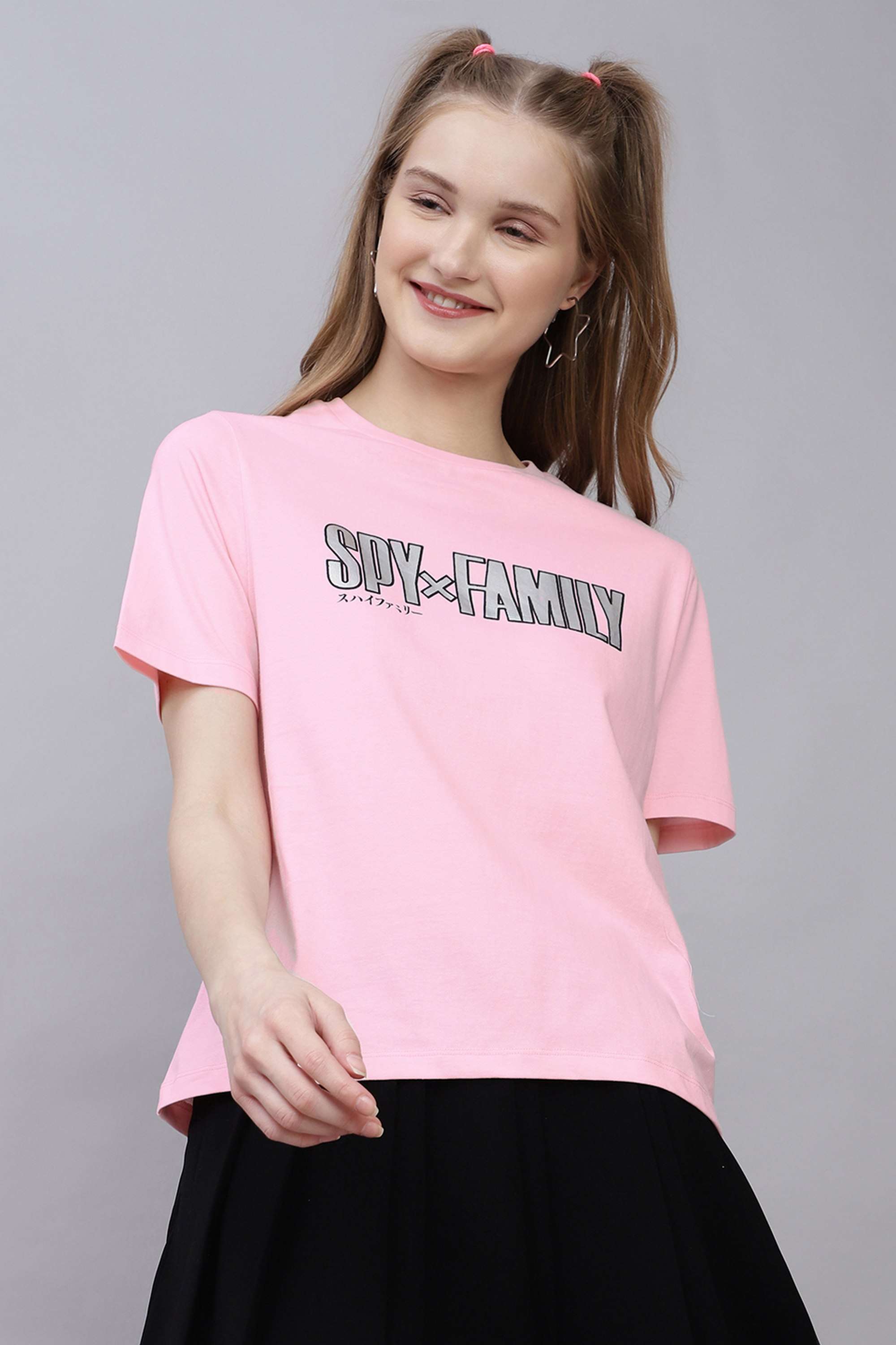 Blended-Fabric-Women-s-Casual-Wear-T-Shirt