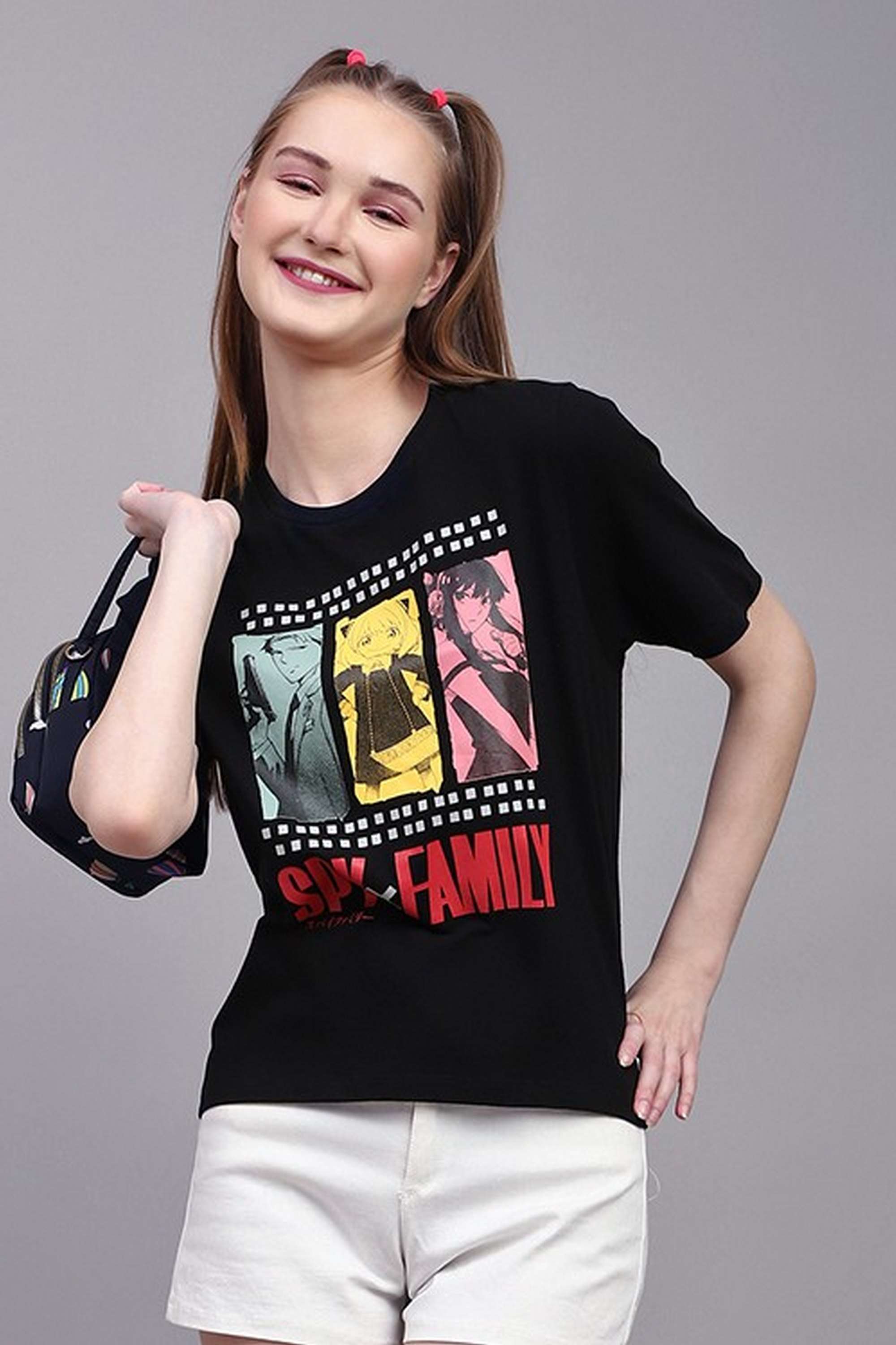 Blended-Fabric-Women-s-Casual-Wear-T-Shirt