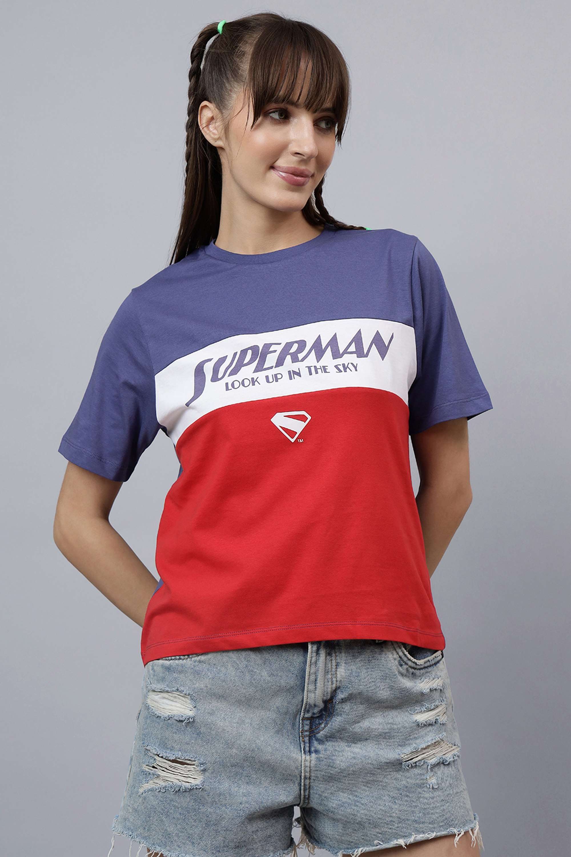 Blended-Fabric-Women-s-Casual-Wear-T-Shirt