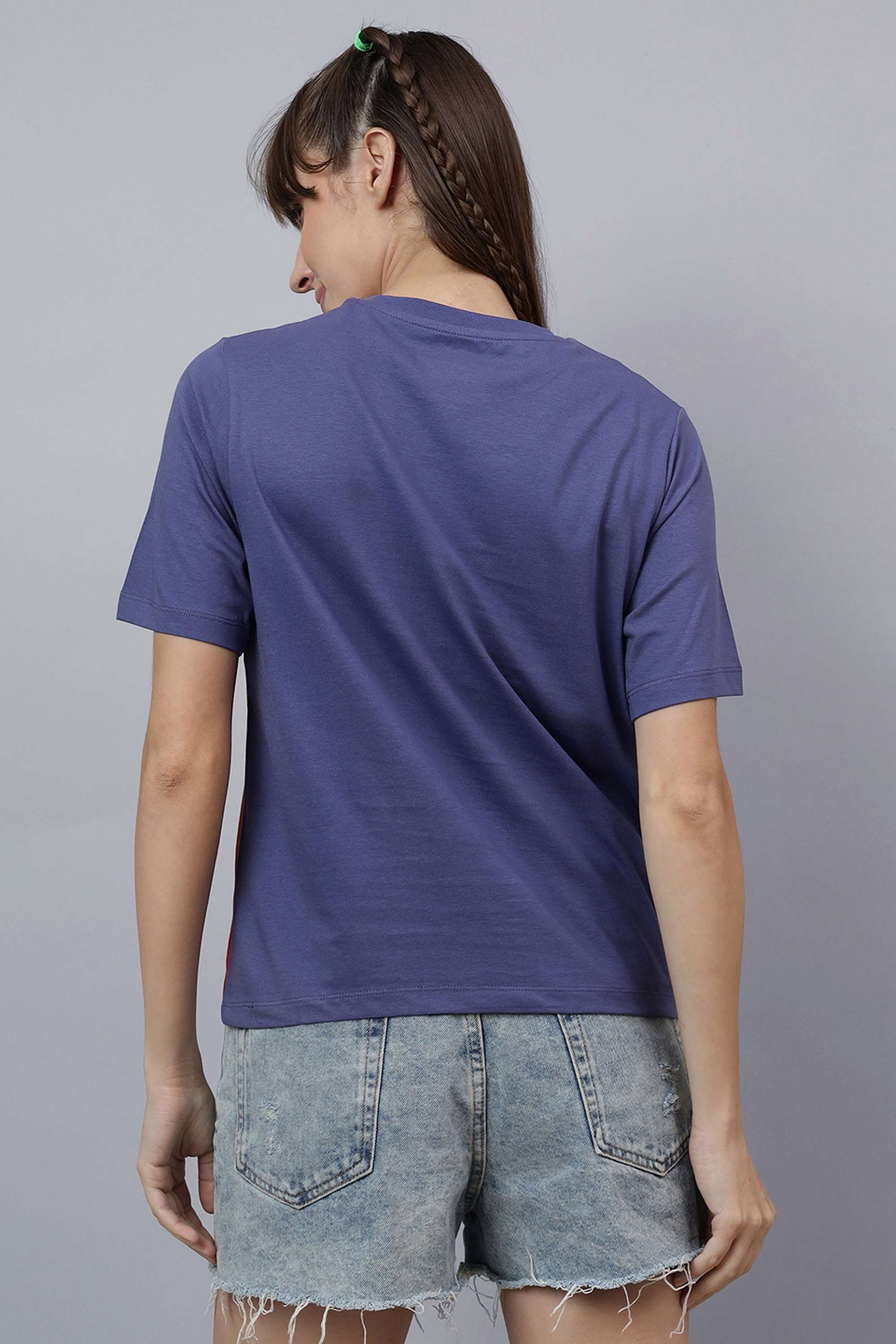 Blended-Fabric-Women-s-Casual-Wear-T-Shirt