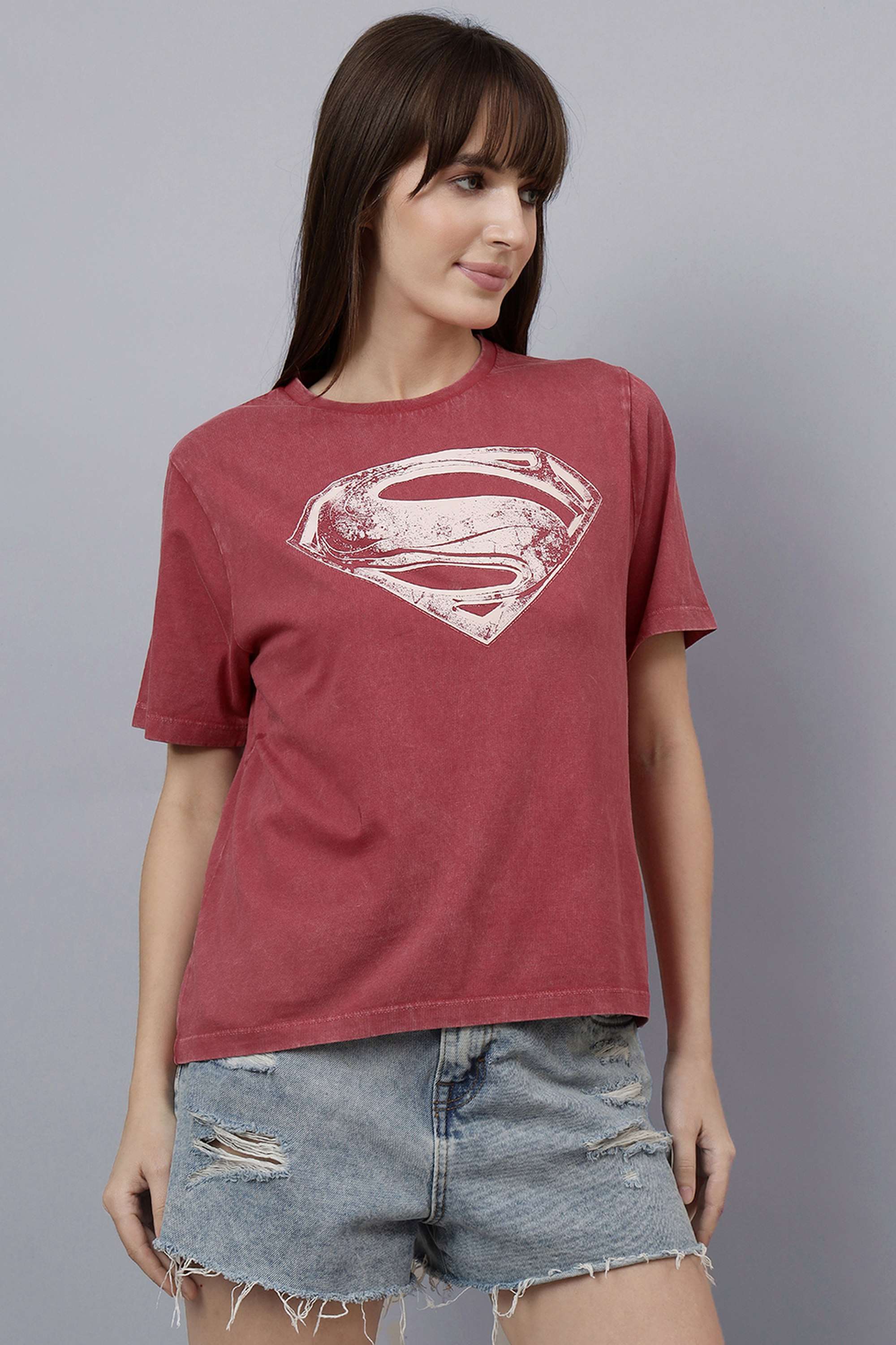 Blended-Fabric-Women-s-Casual-Wear-T-Shirt