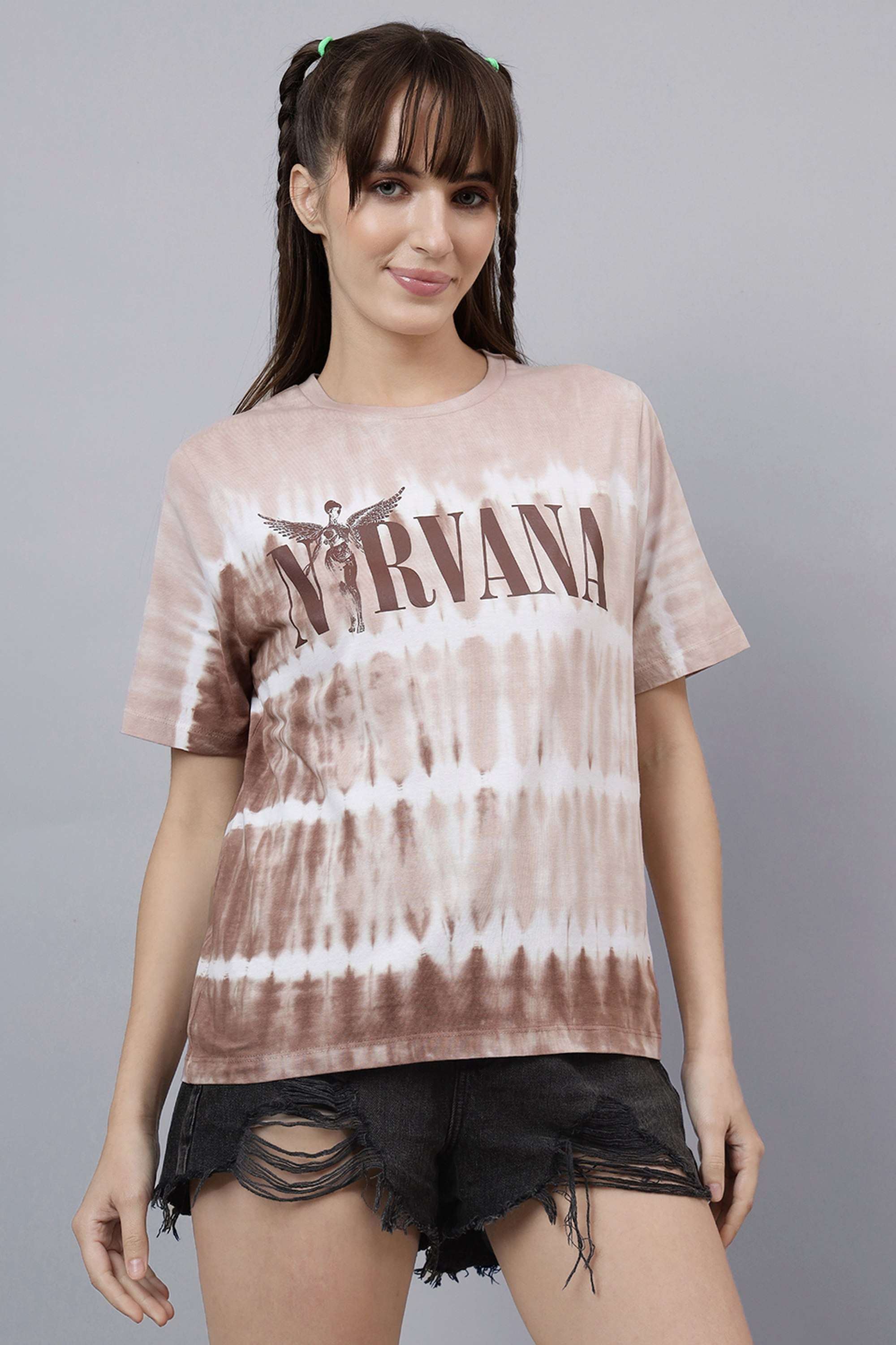 Blended-Fabric-Women-s-Casual-Wear-T-Shirt