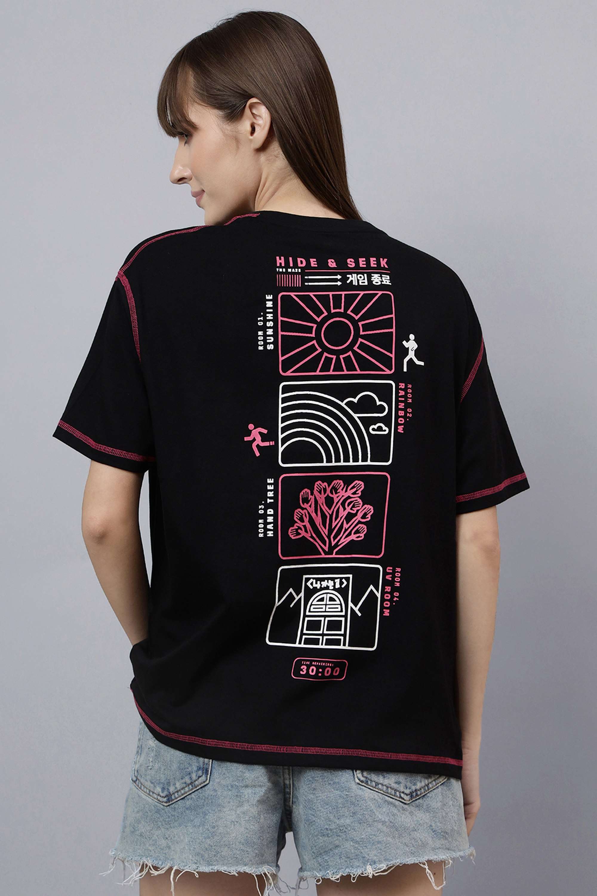 Blended-Fabric-Women-s-Casual-Wear-T-Shirt