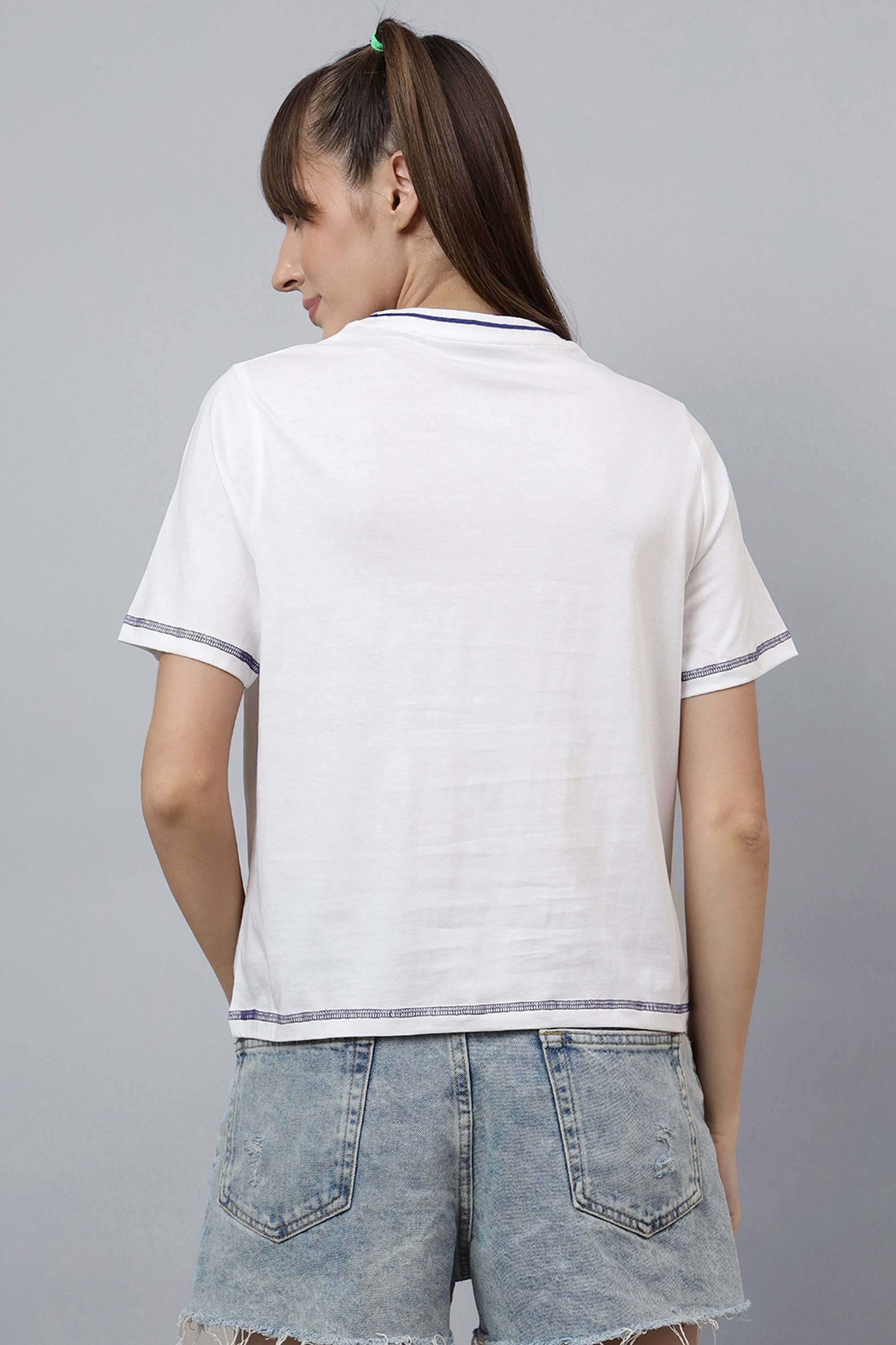 Blended-Fabric-Women-s-Casual-Wear-T-Shirt