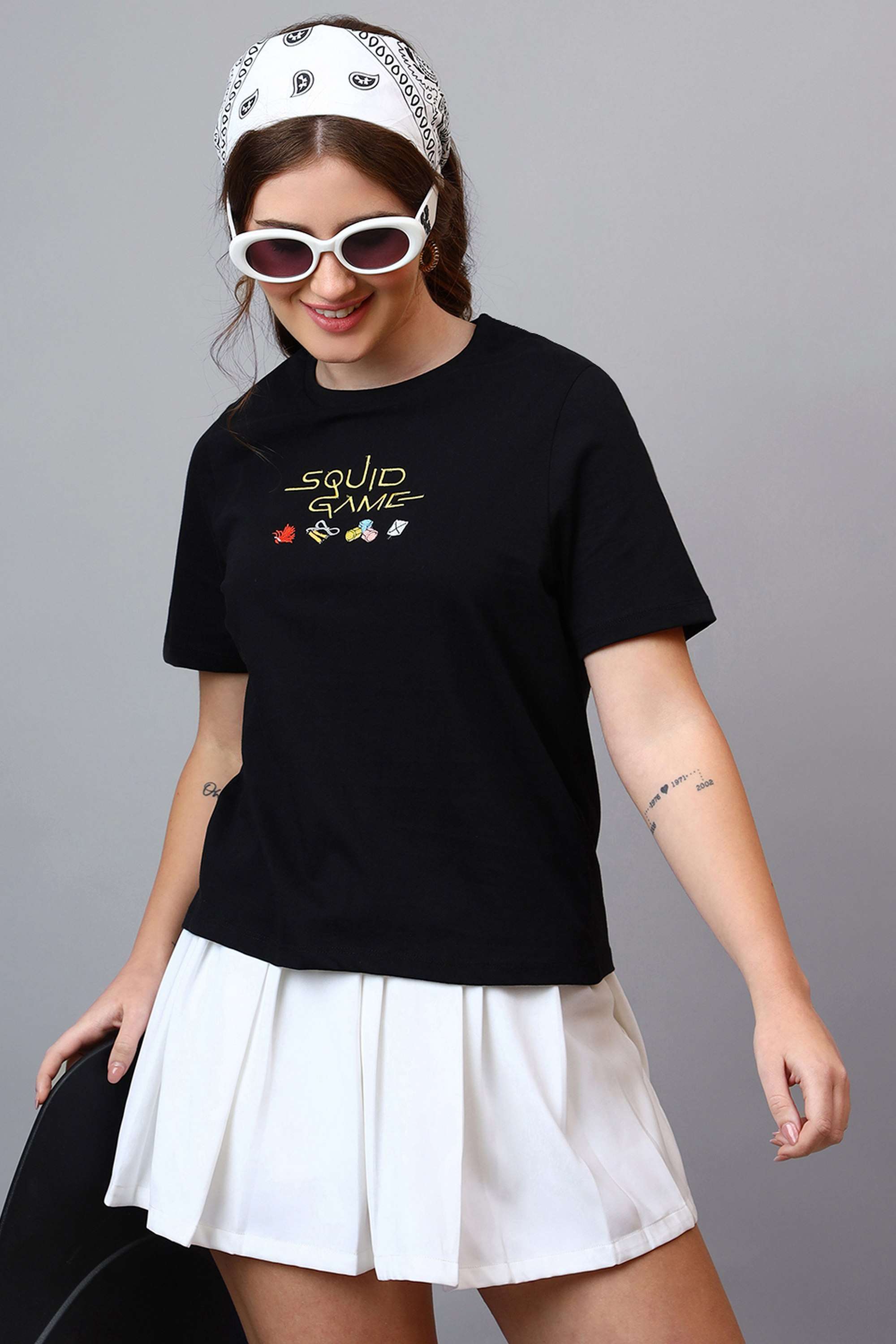 Blended-Fabric-Women-s-Casual-Wear-T-Shirt