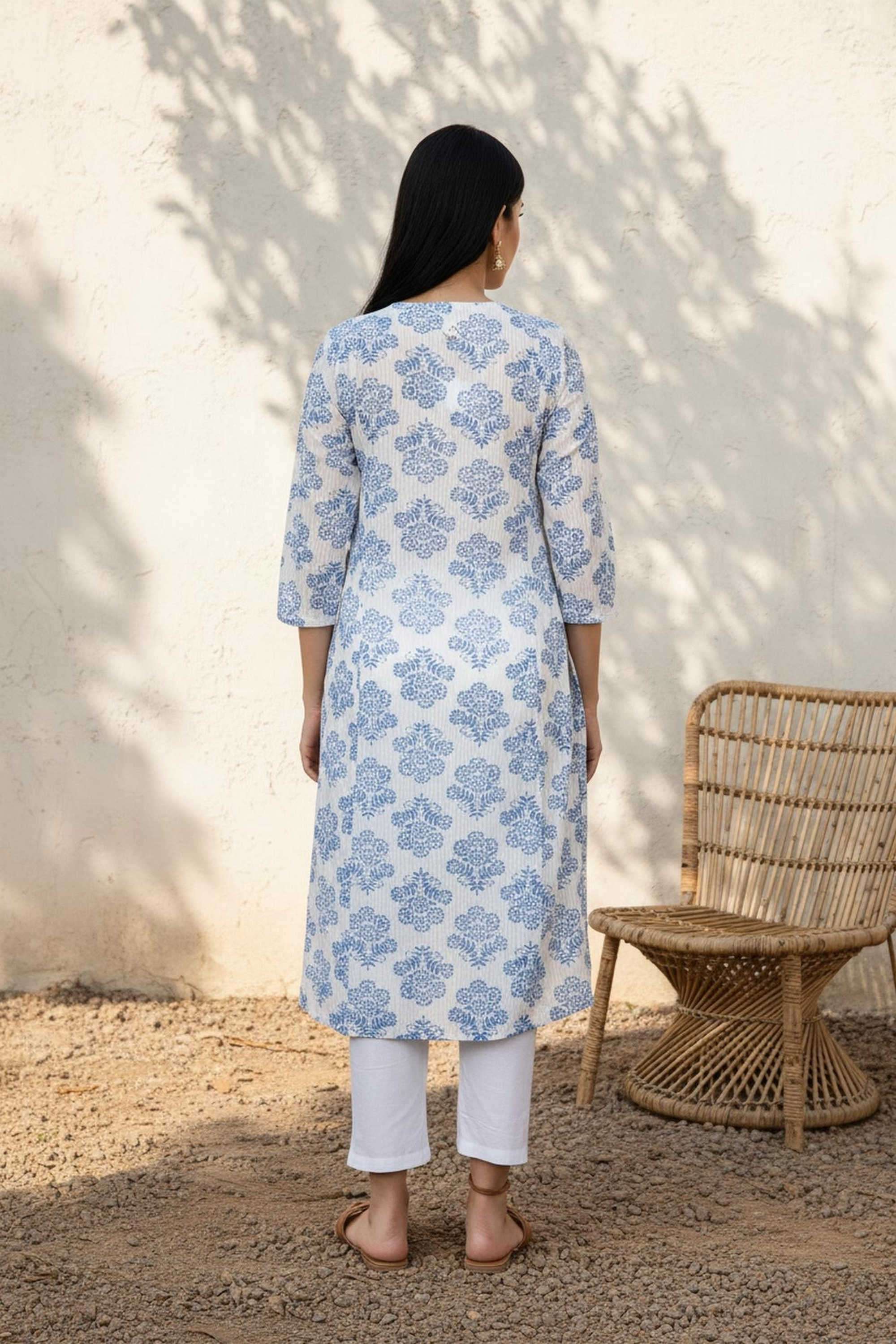 Block-Print-Cotton-Women-Festive-Wear-Kurta