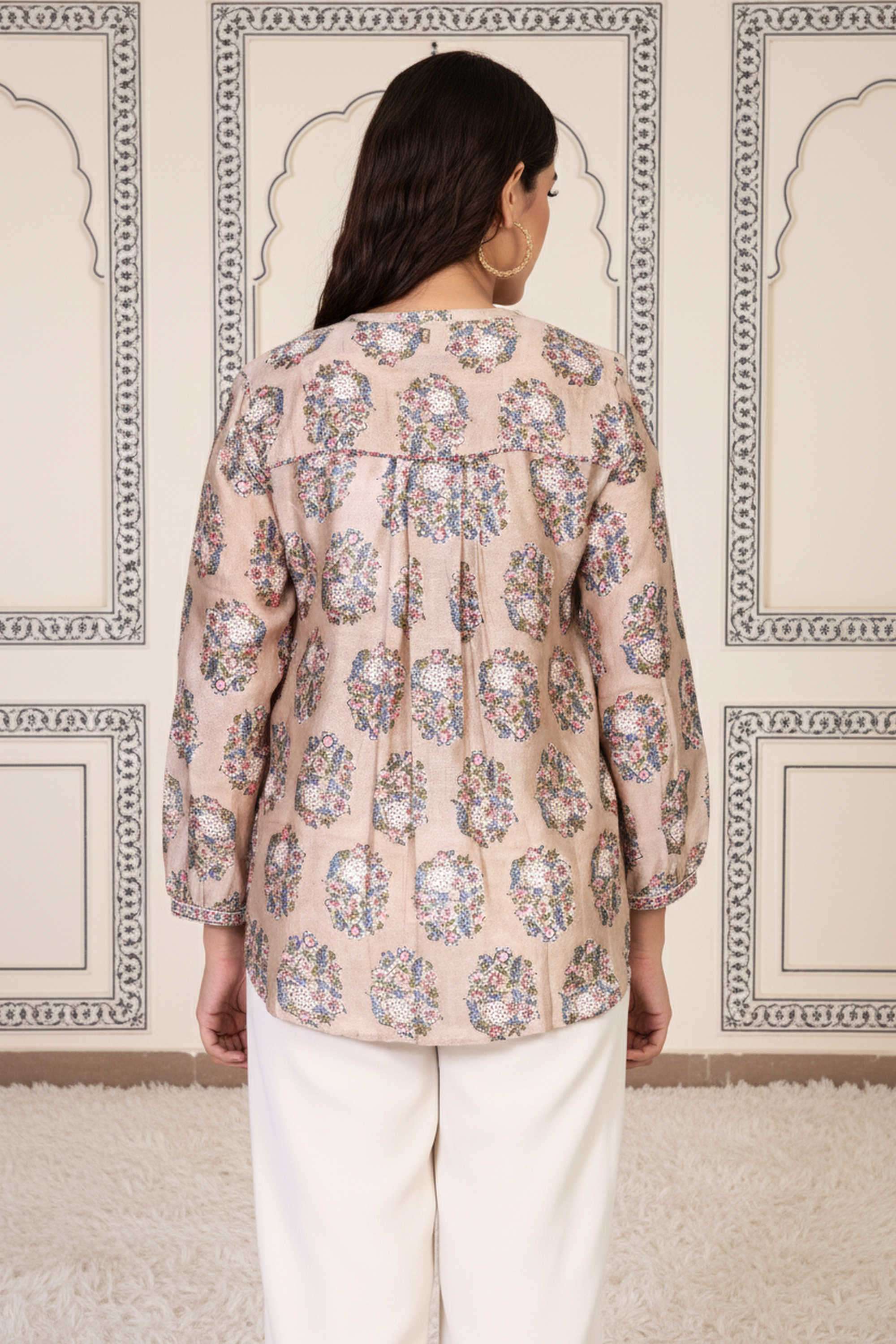 Textured-Blended-Fabric-Women-s-Top