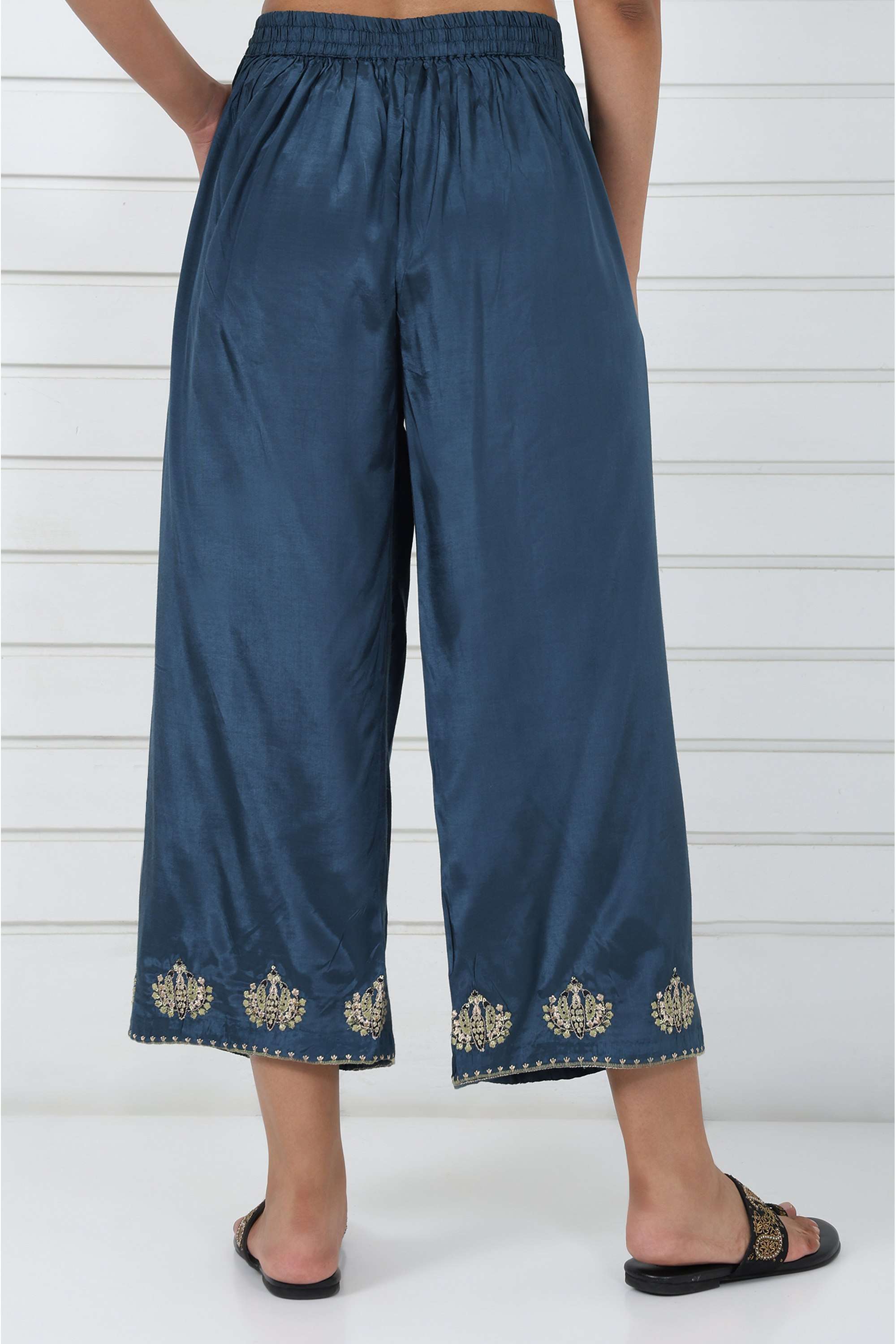 Embroidered-Viscose-Women-Pants