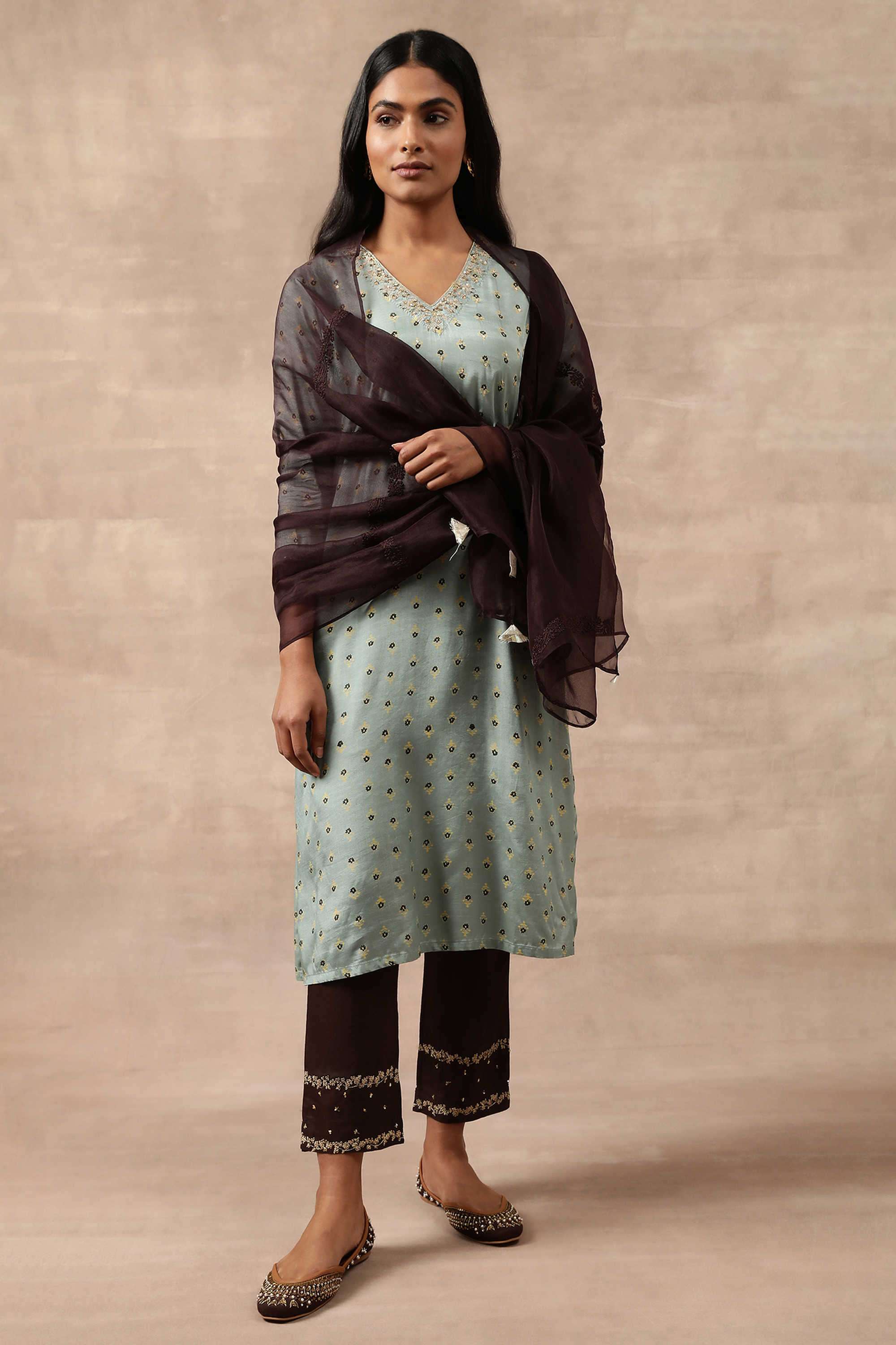 Embroidered-Silk-Woven-Women-s-Dupatta