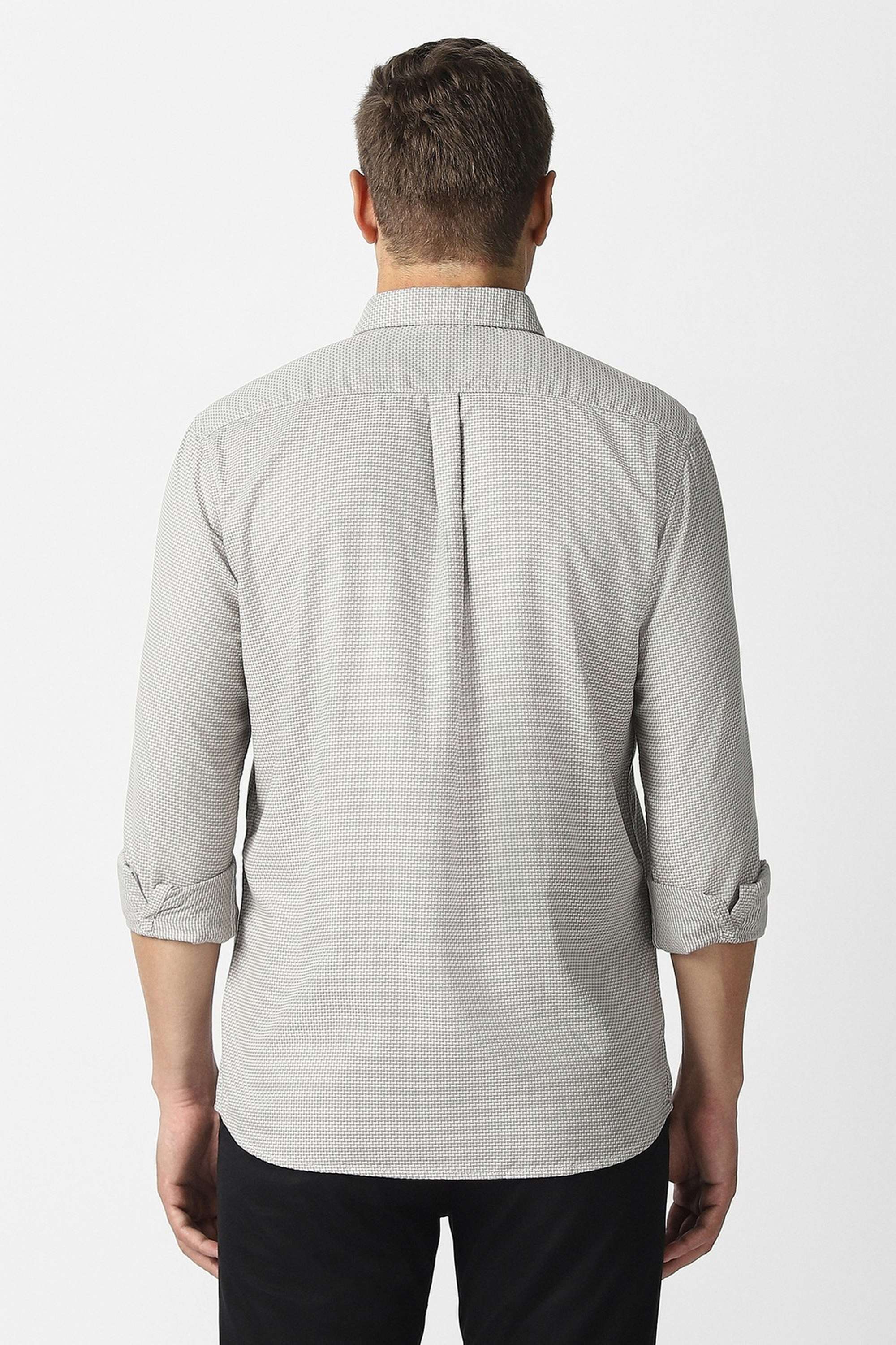 Textured-Cotton-Slim-Fit-Men-Casual-Wear-Shirt