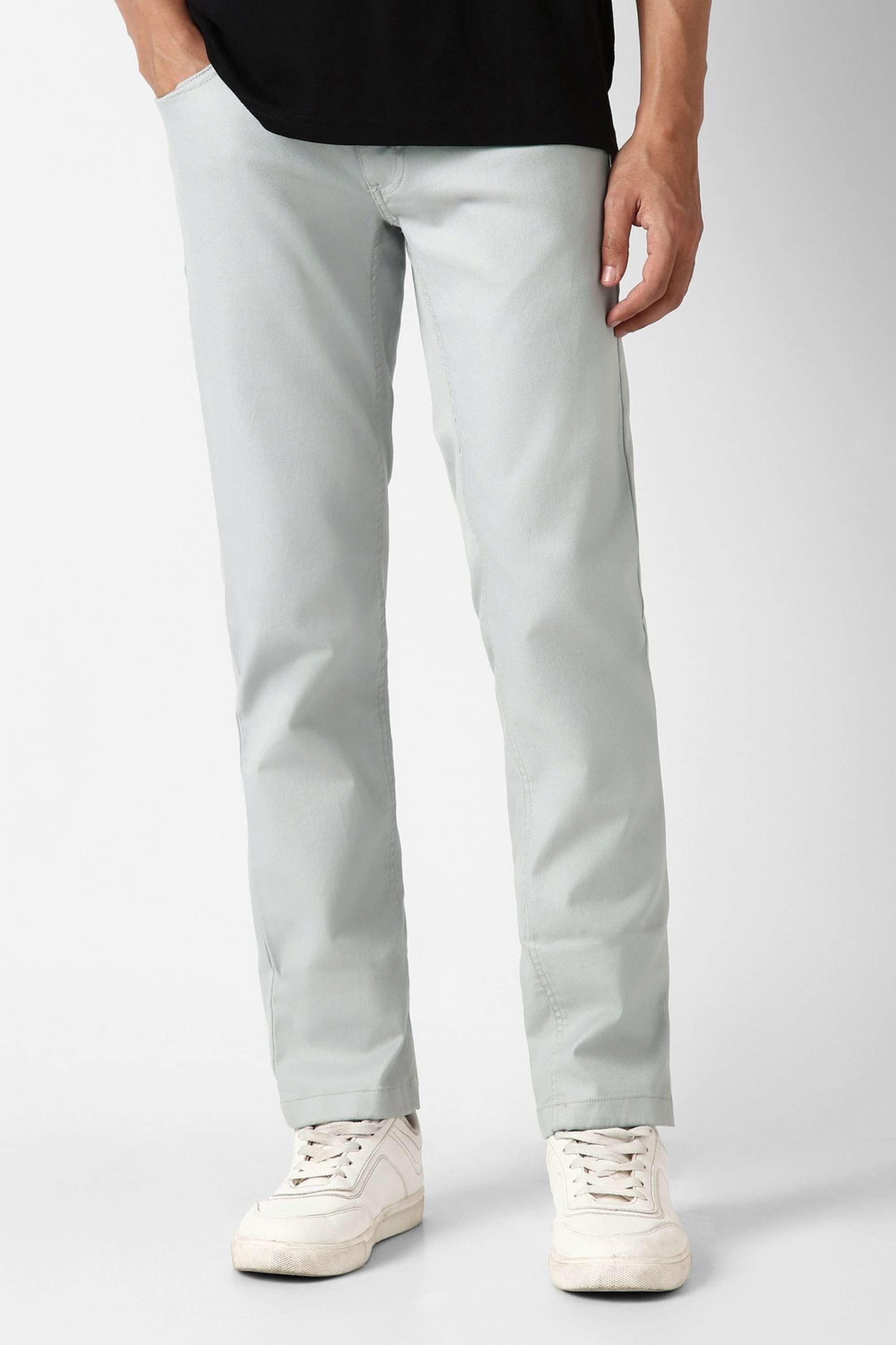 Textured-Cotton-Blend-Slim-Fit-Men-Casual-Wear-Trouser