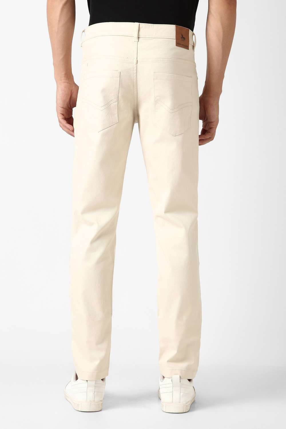 Textured-Cotton-Blend-Slim-Fit-Men-s-Trousers