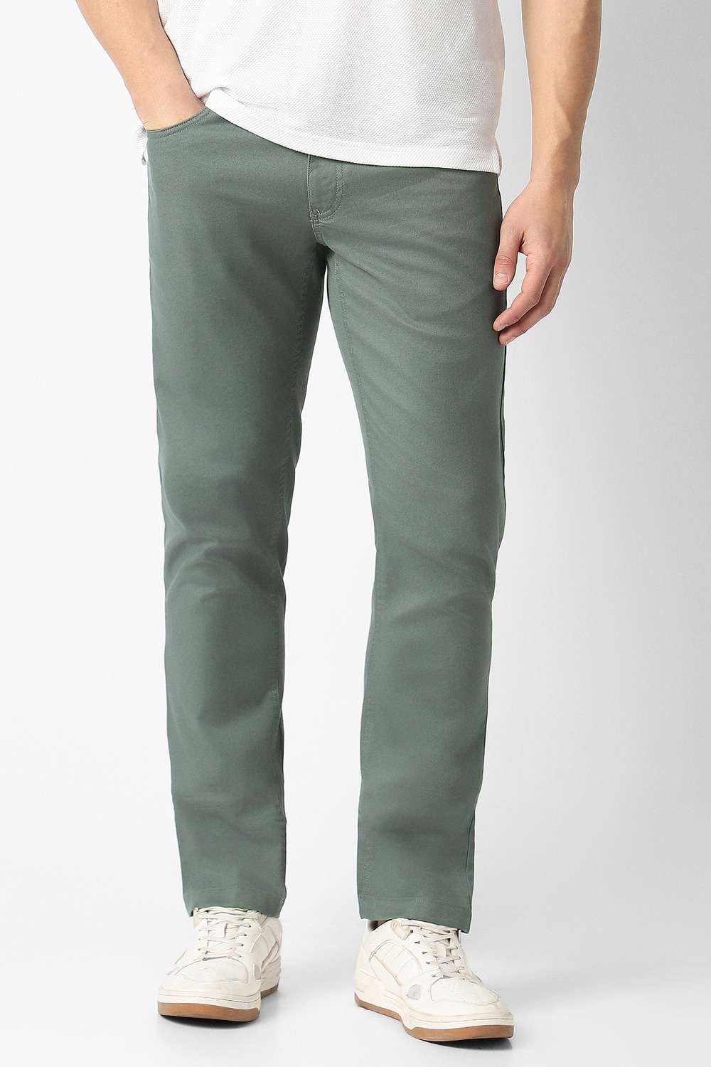 Textured-Cotton-Blend-Slim-Fit-Men-s-Trousers