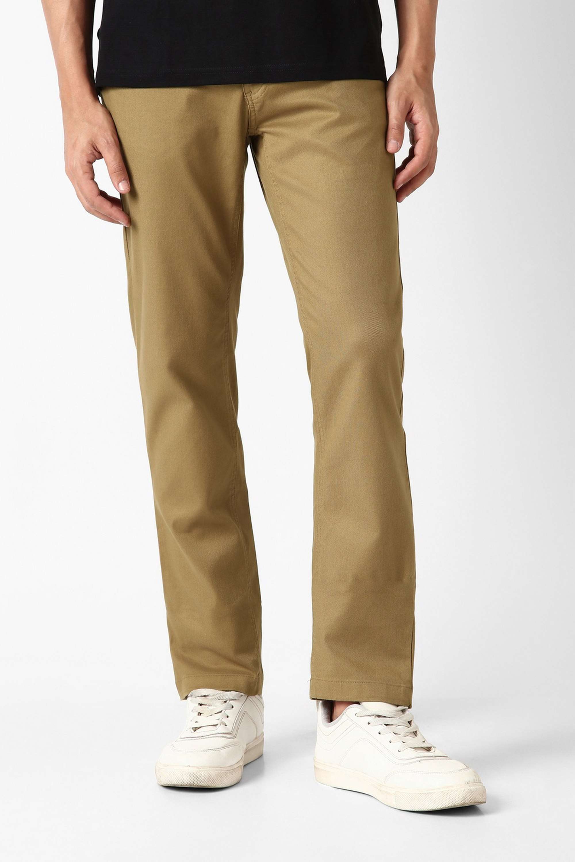 Textured-Cotton-Blend-Slim-Fit-Men-Casual-Wear-Trouser
