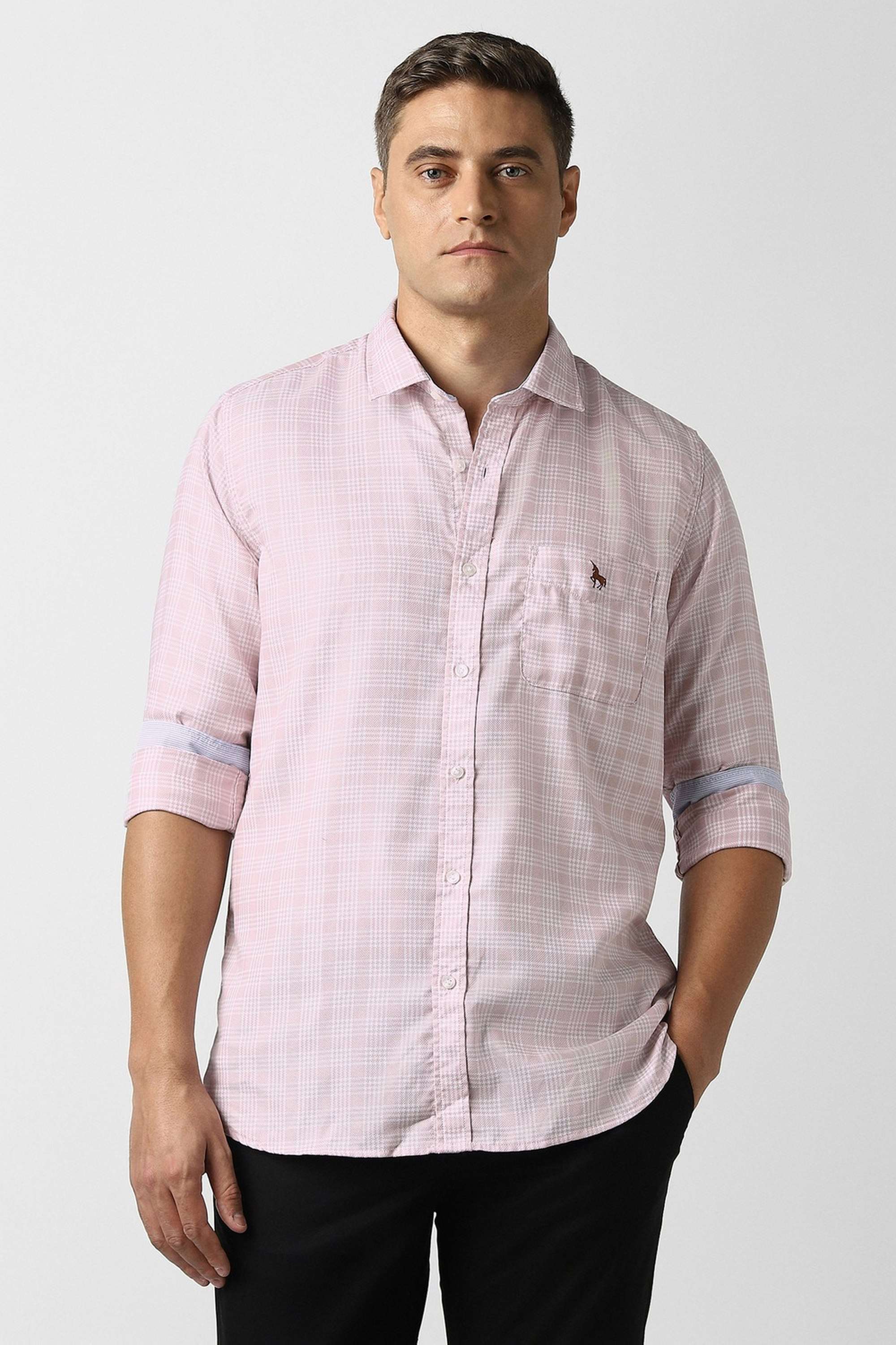 Checks-Cotton-Slim-Fit-Men-Casual-Wear-Shirt