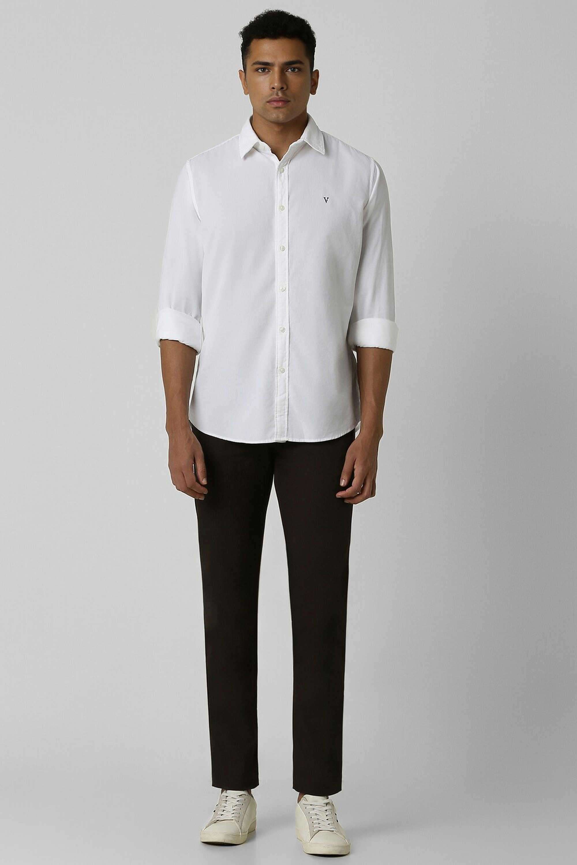 Solid-Cotton-Blend-Slim-Fit-Men-s-Casual-Shirt