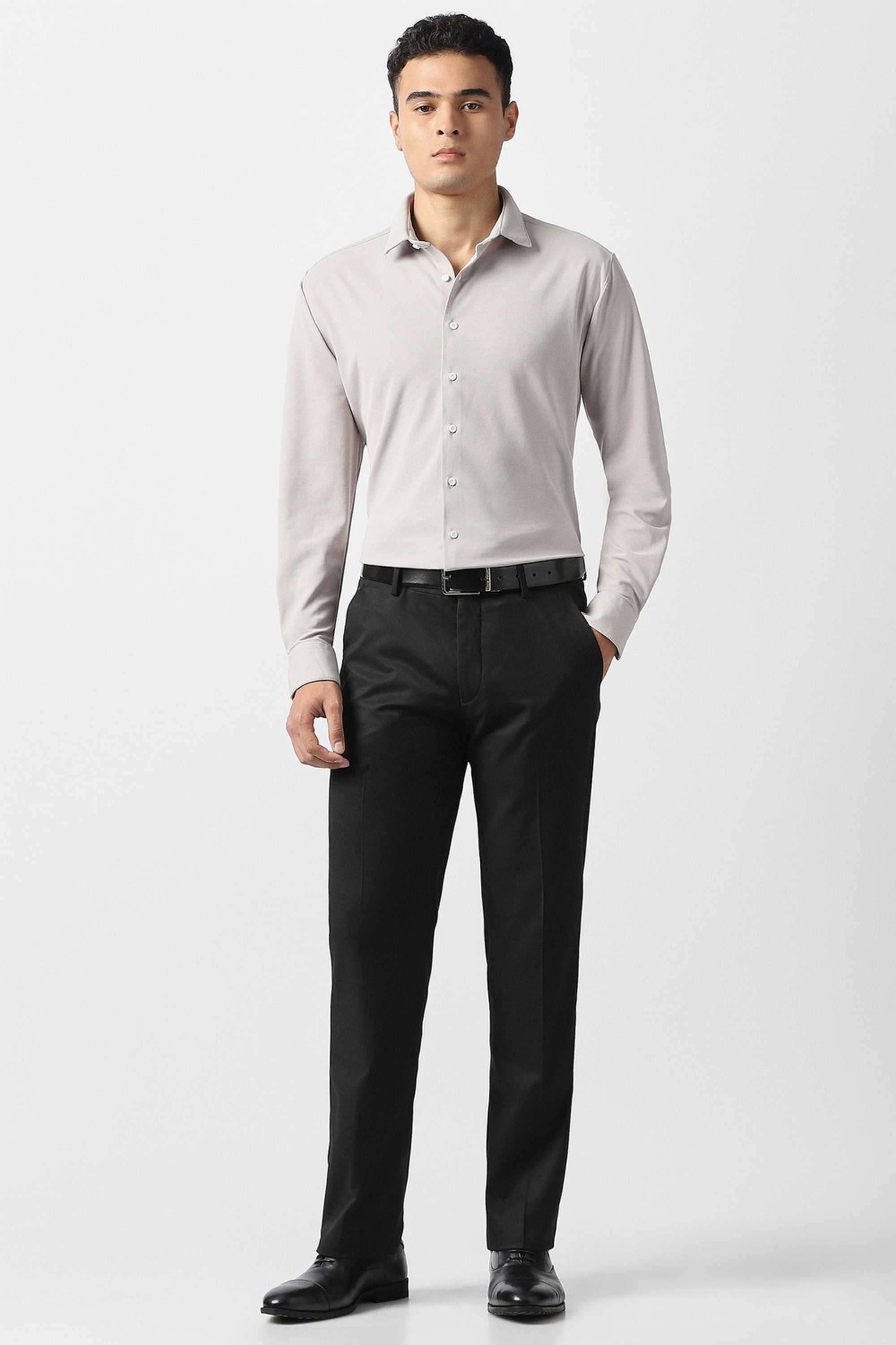 Solid-Polyester-Slim-Fit-Men-s-Formal-Shirt