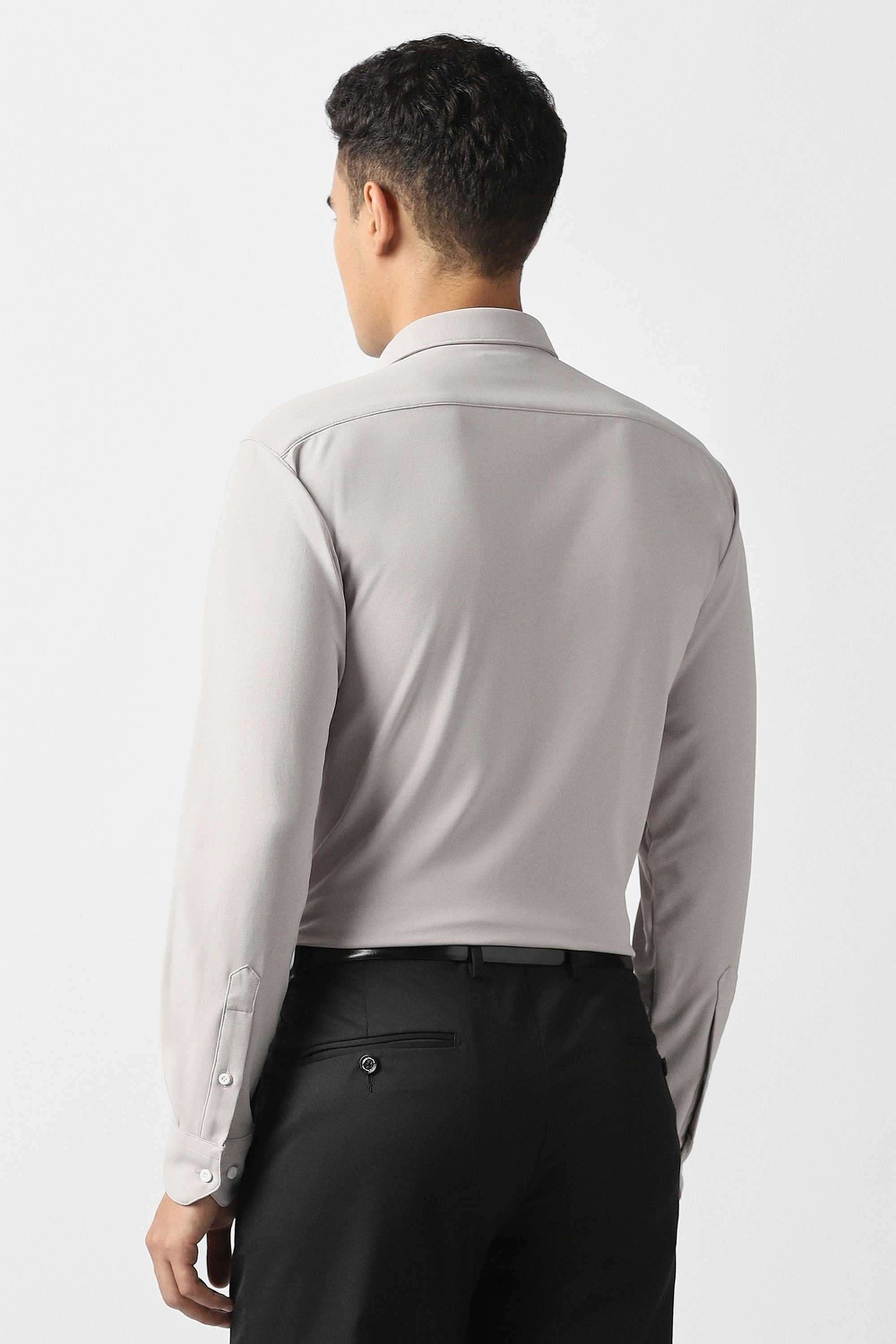 Solid-Polyester-Slim-Fit-Men-s-Formal-Shirt