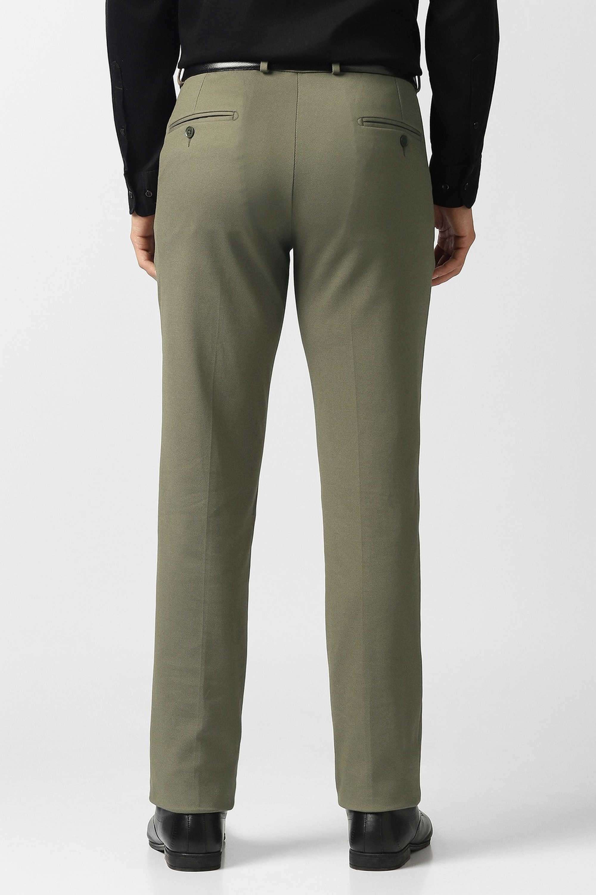 Solid-Blended-Fabric-Super-Slim-Fit-Men-s-Formal-Trousers
