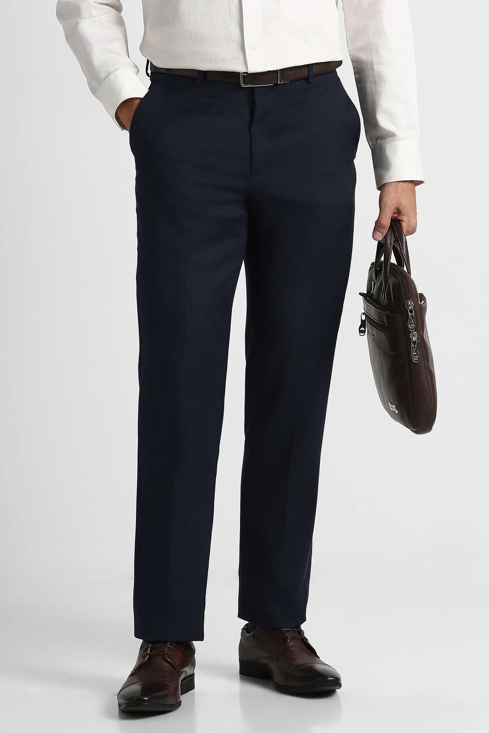 Textured-Blended-Fabric-Regular-Fit-Men-s-Trousers