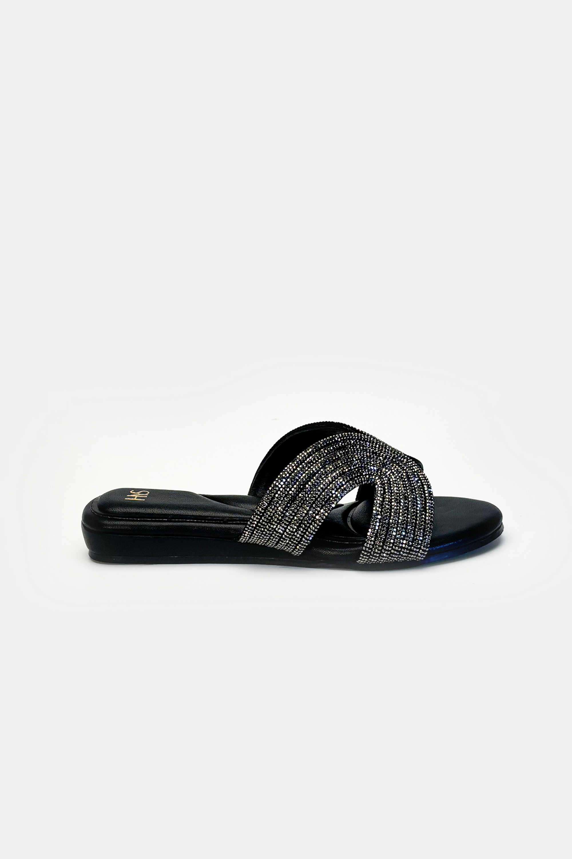 Dazzle-Leather-Slip-On-Women-s-Party-Wear-Flats