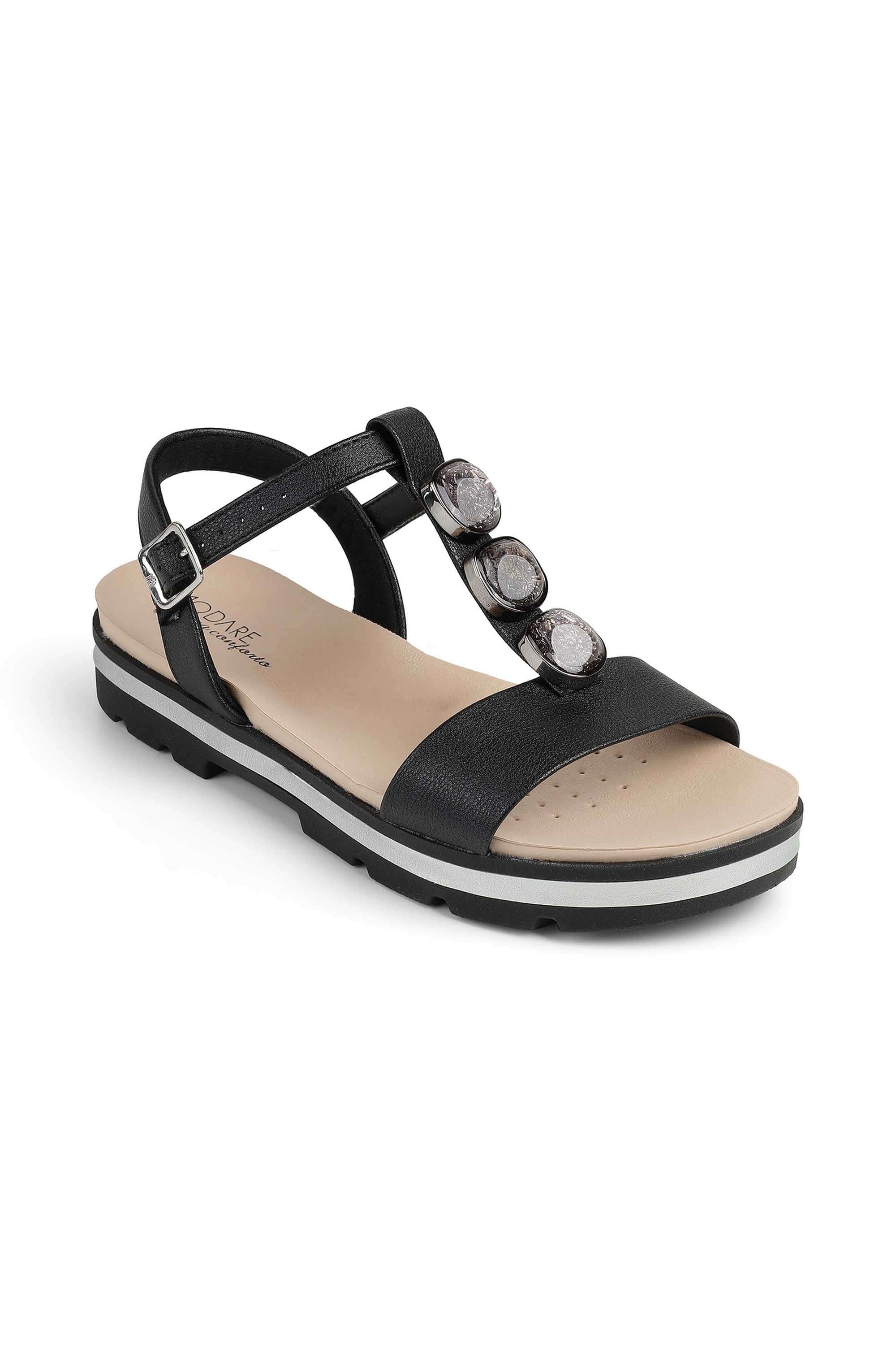 PU-Buckle-Women-s-Casual-Wear-Sandals
