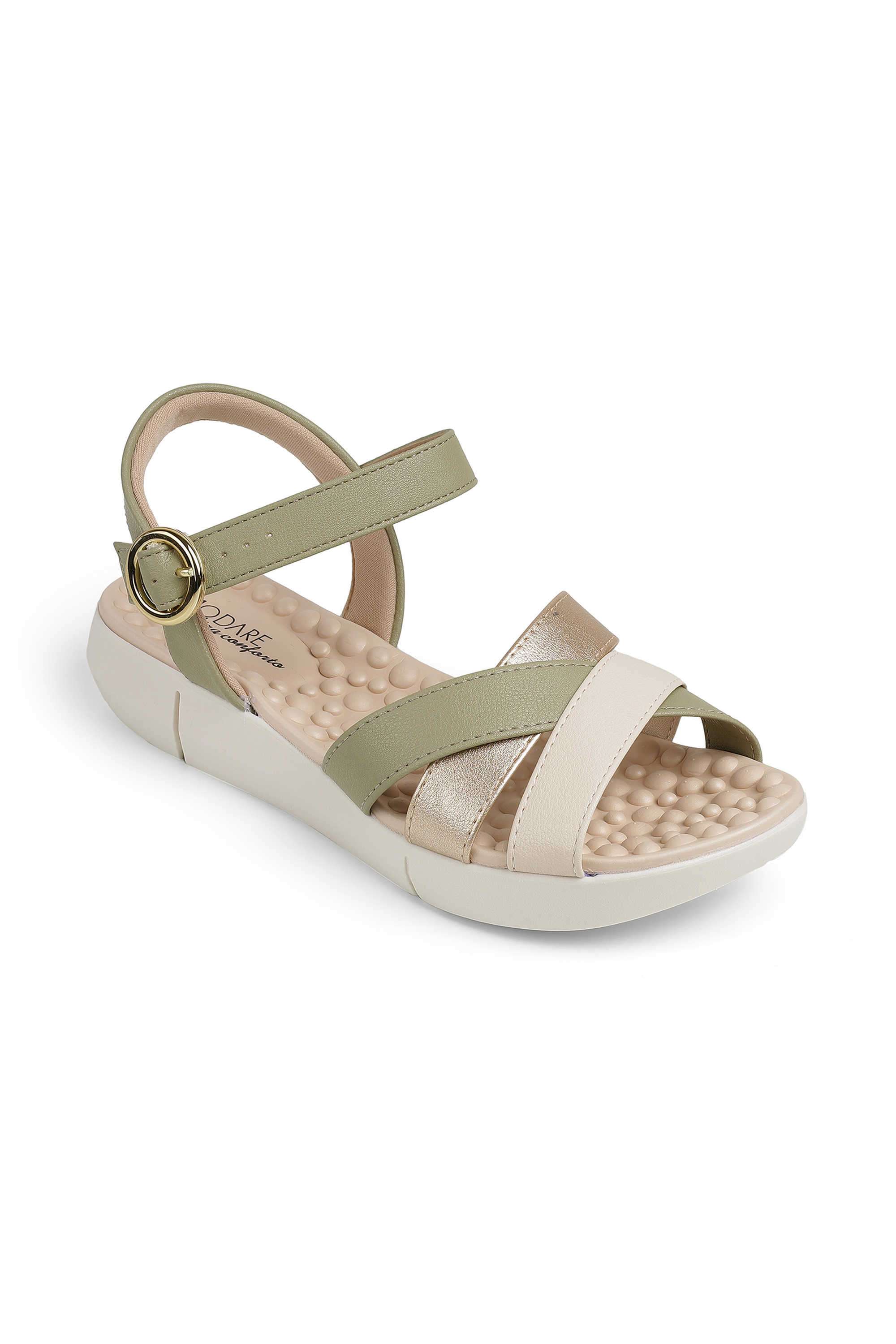 PU-Buckle-Women-s-Casual-Wear-Sandals