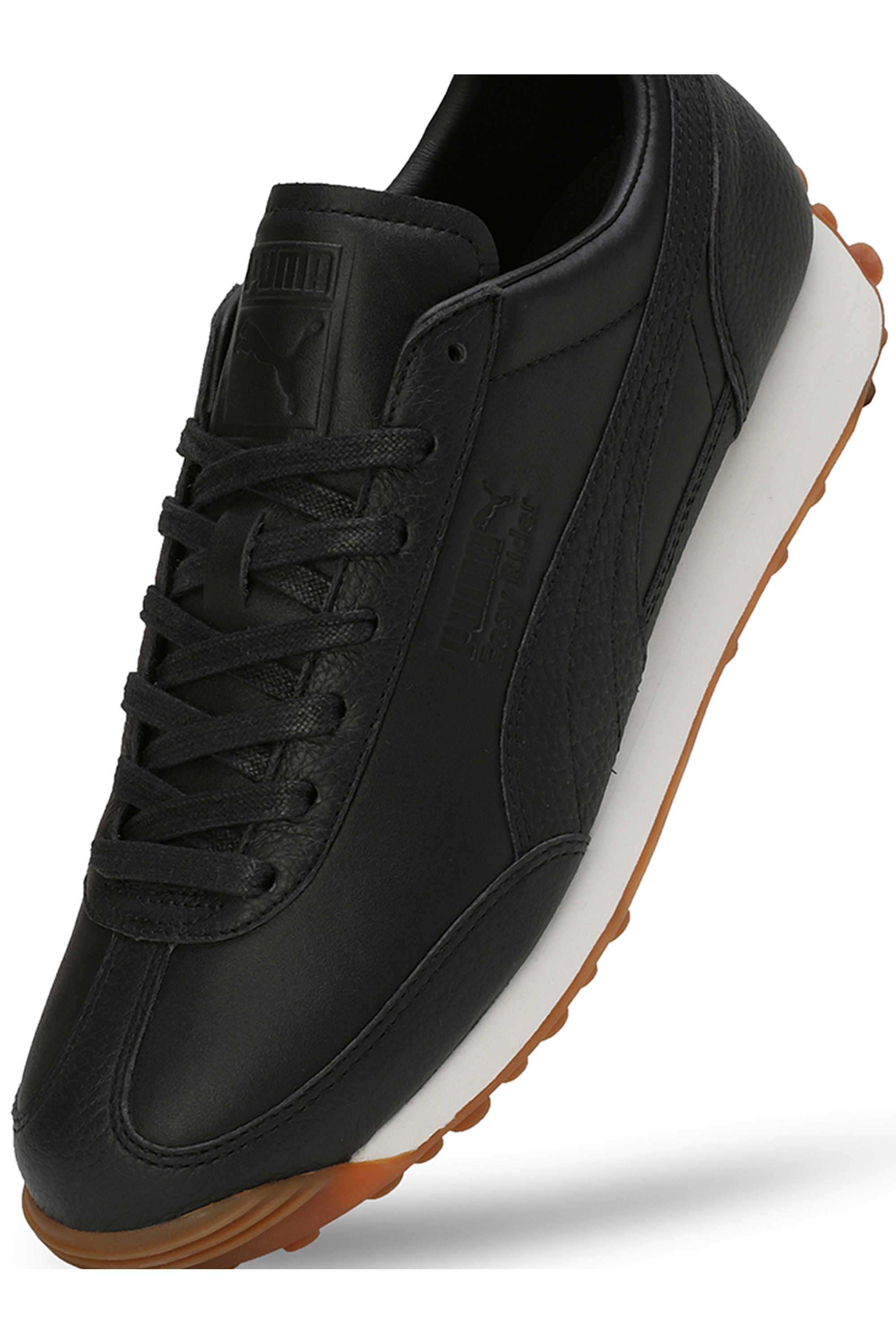 Buy Puma Black Easy Rider Lth Leather Lace Up Women's Sneakers