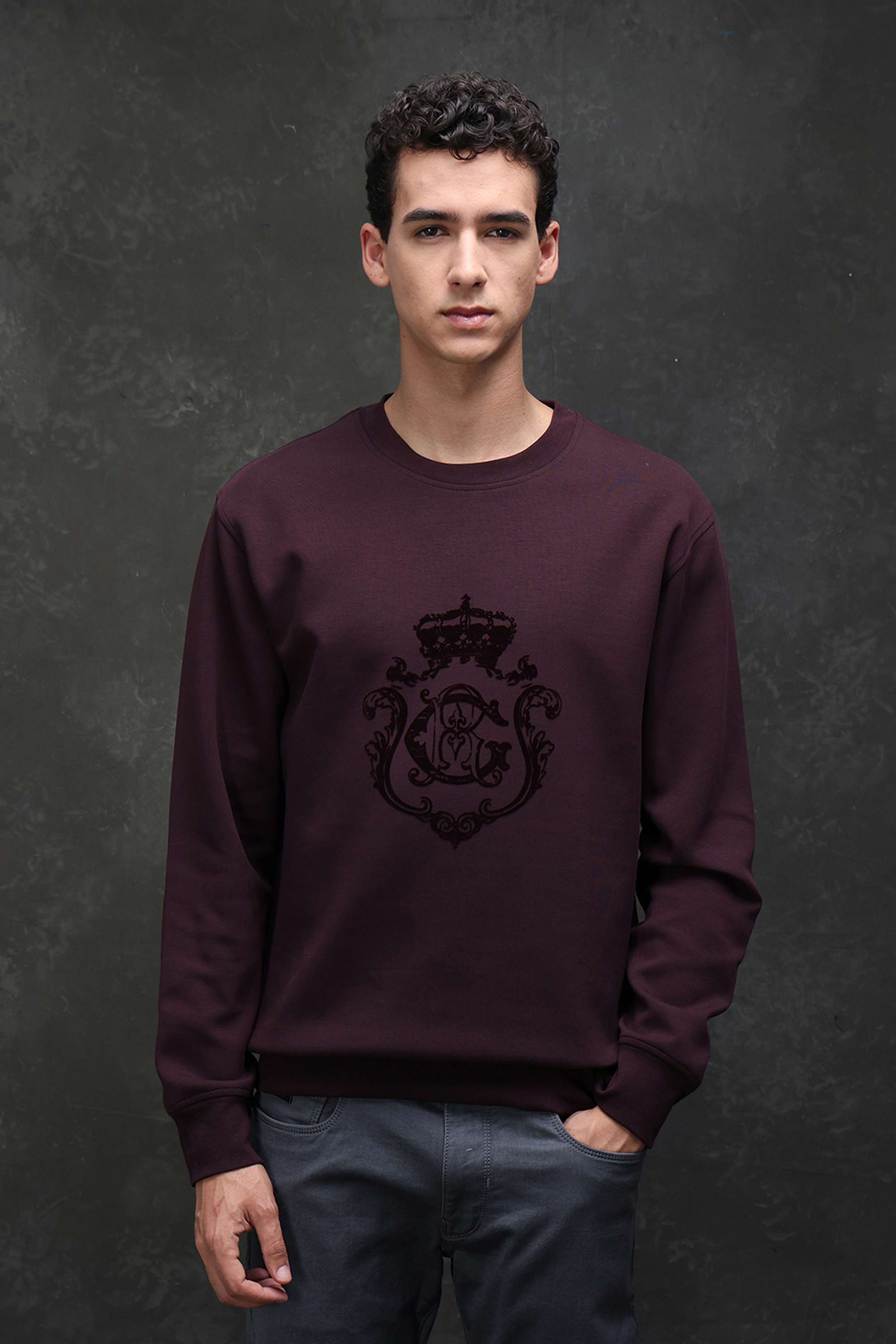 Solid-Cotton-Round-Neck-Men-s-Sweatshirt