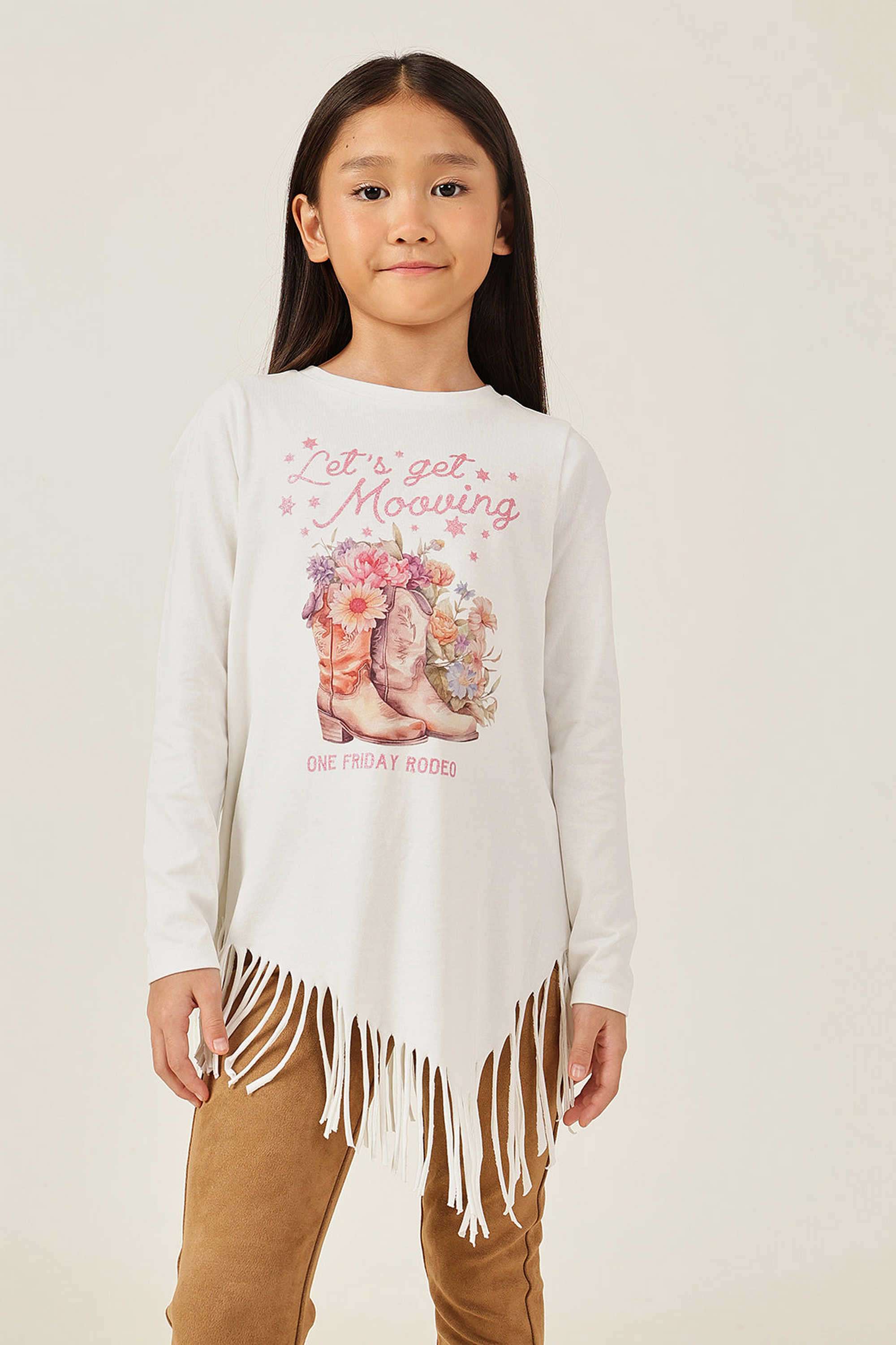 Solid-Cotton-Round-Neck-Girls-Top