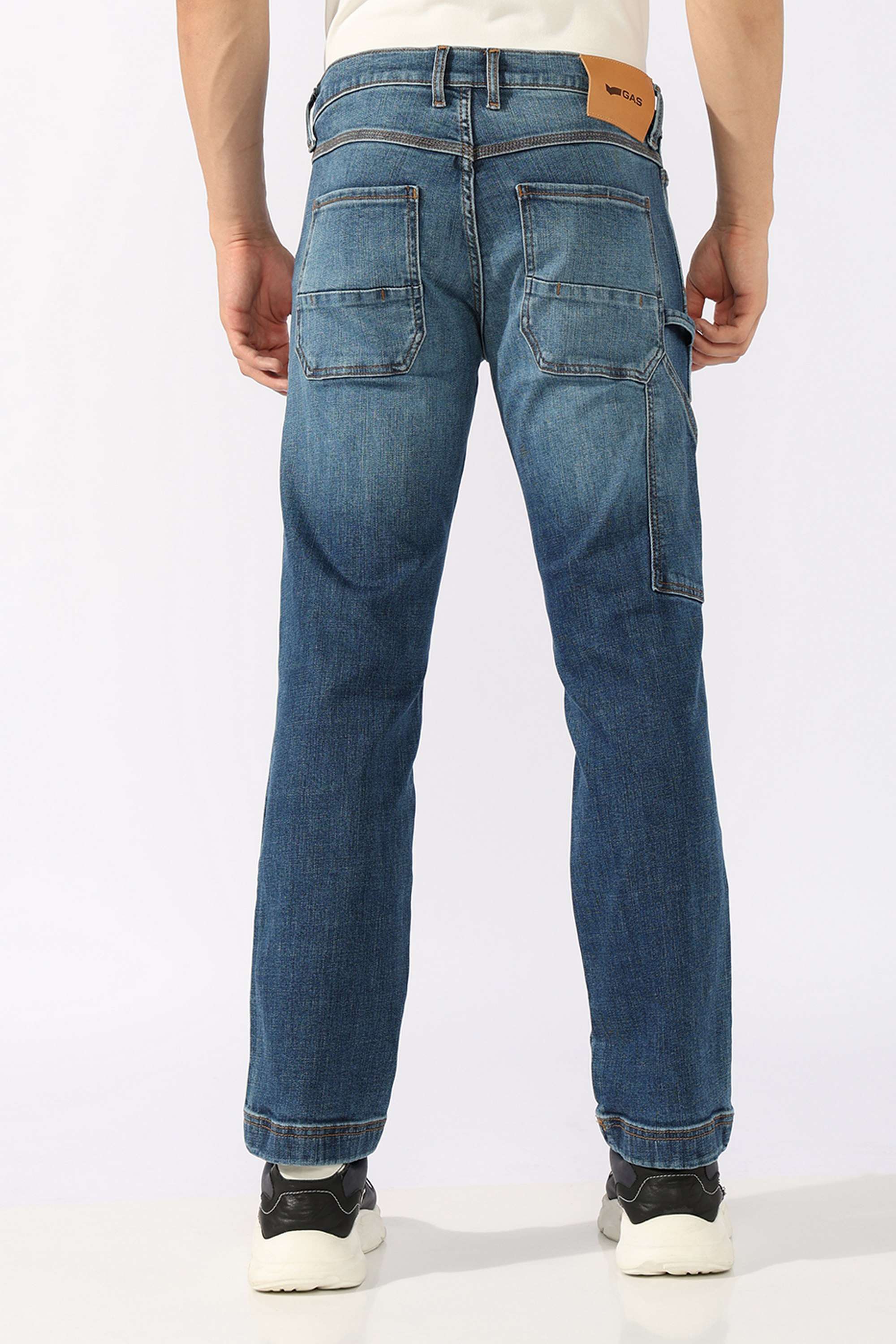 Solid-Cotton-Blend-Straight-Fit-Men-s-Jeans