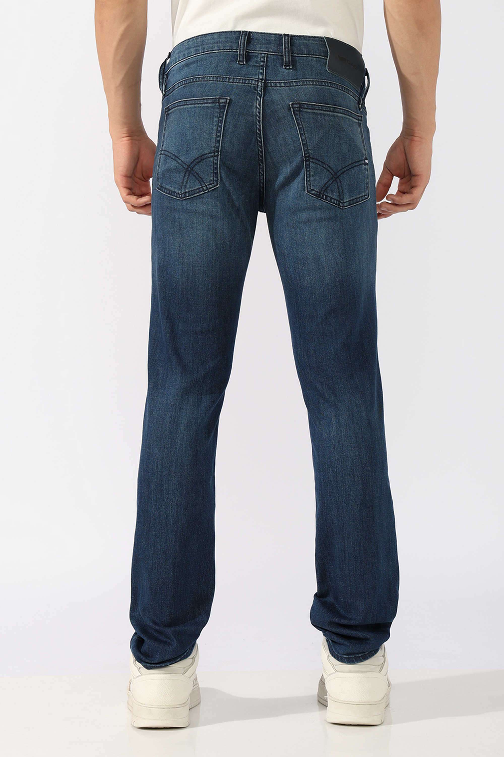 Solid-Cotton-Lycra-Slim-Fit-Men-s-Jeans