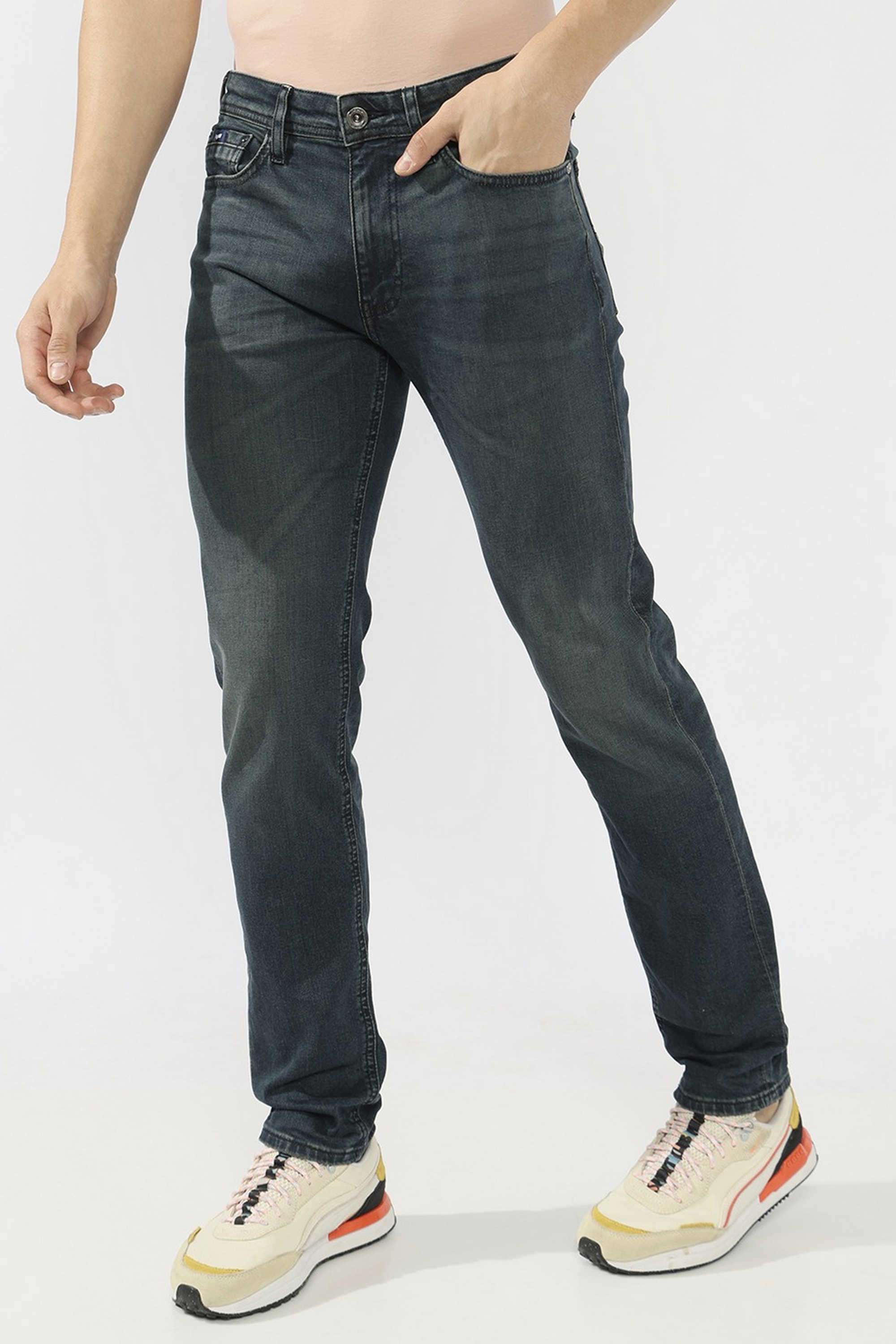 Solid-Cotton-Stretch-Slim-Fit-Men-s-Jeans