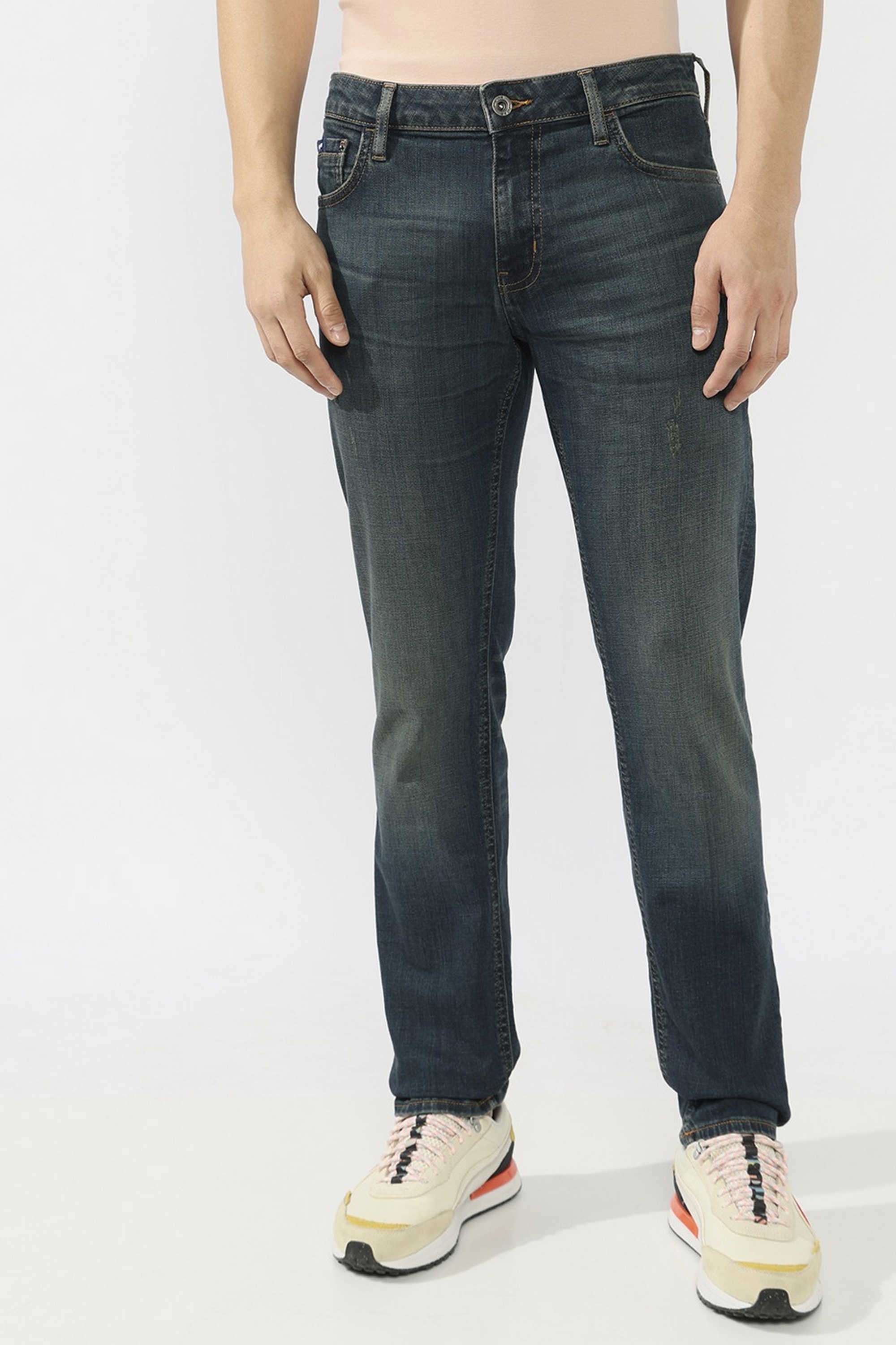 Solid-Cotton-Stretch-Straight-Fit-Men-s-Jeans