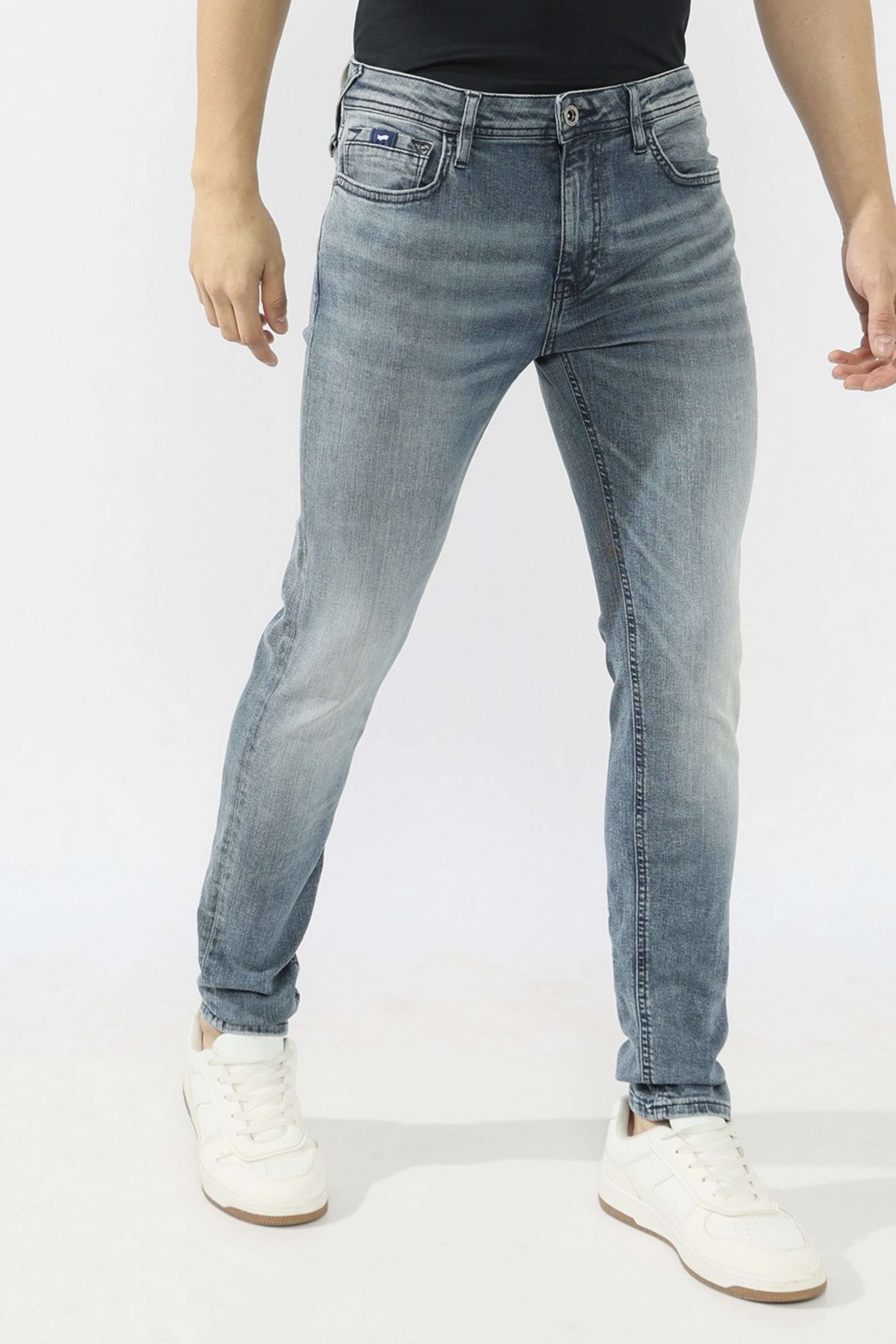 Solid-Blended-Fabric-Skinny-Fit-Men-s-Jeans