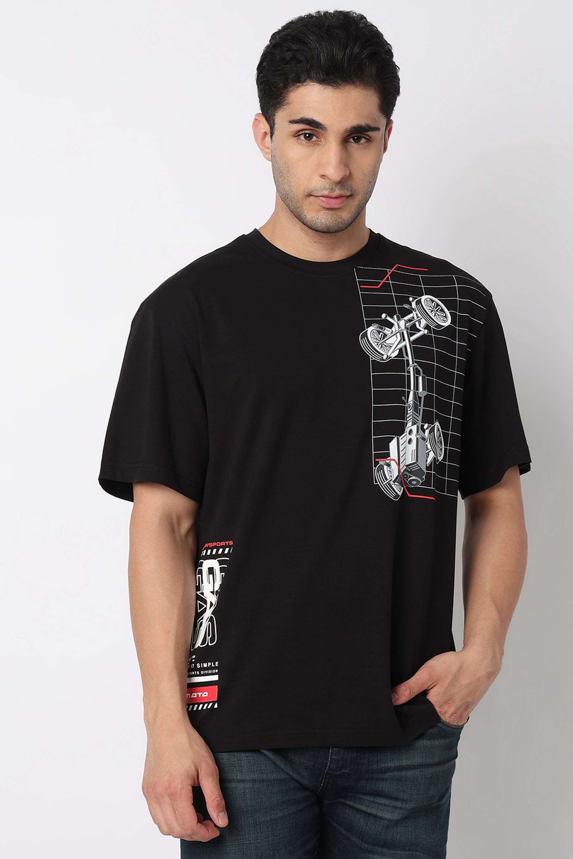 Abstract-Cotton-Blend-Round-Neck-Men-s-T-Shirt