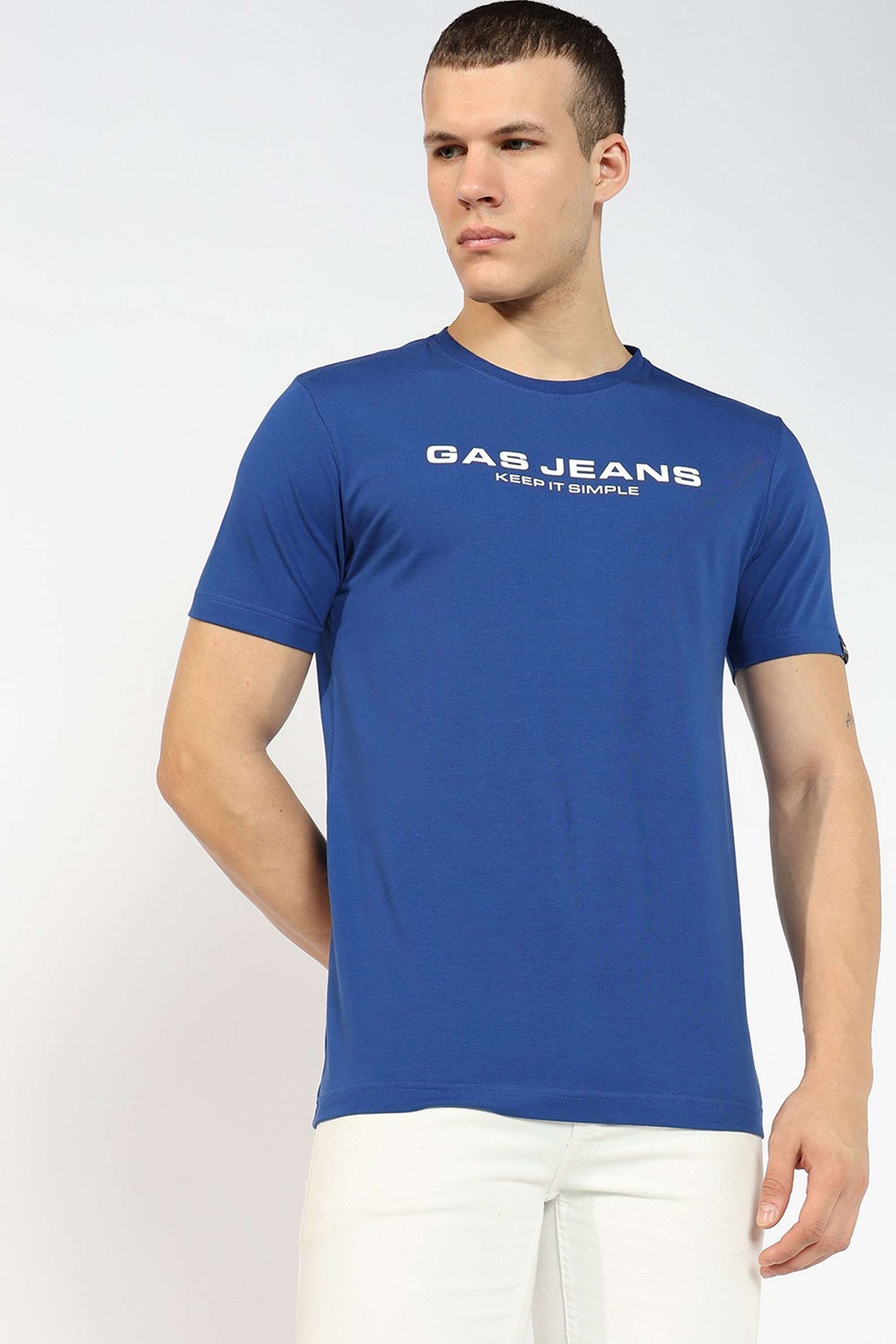 Solid-Cotton-Blend-Henley-Men-s-T-Shirt