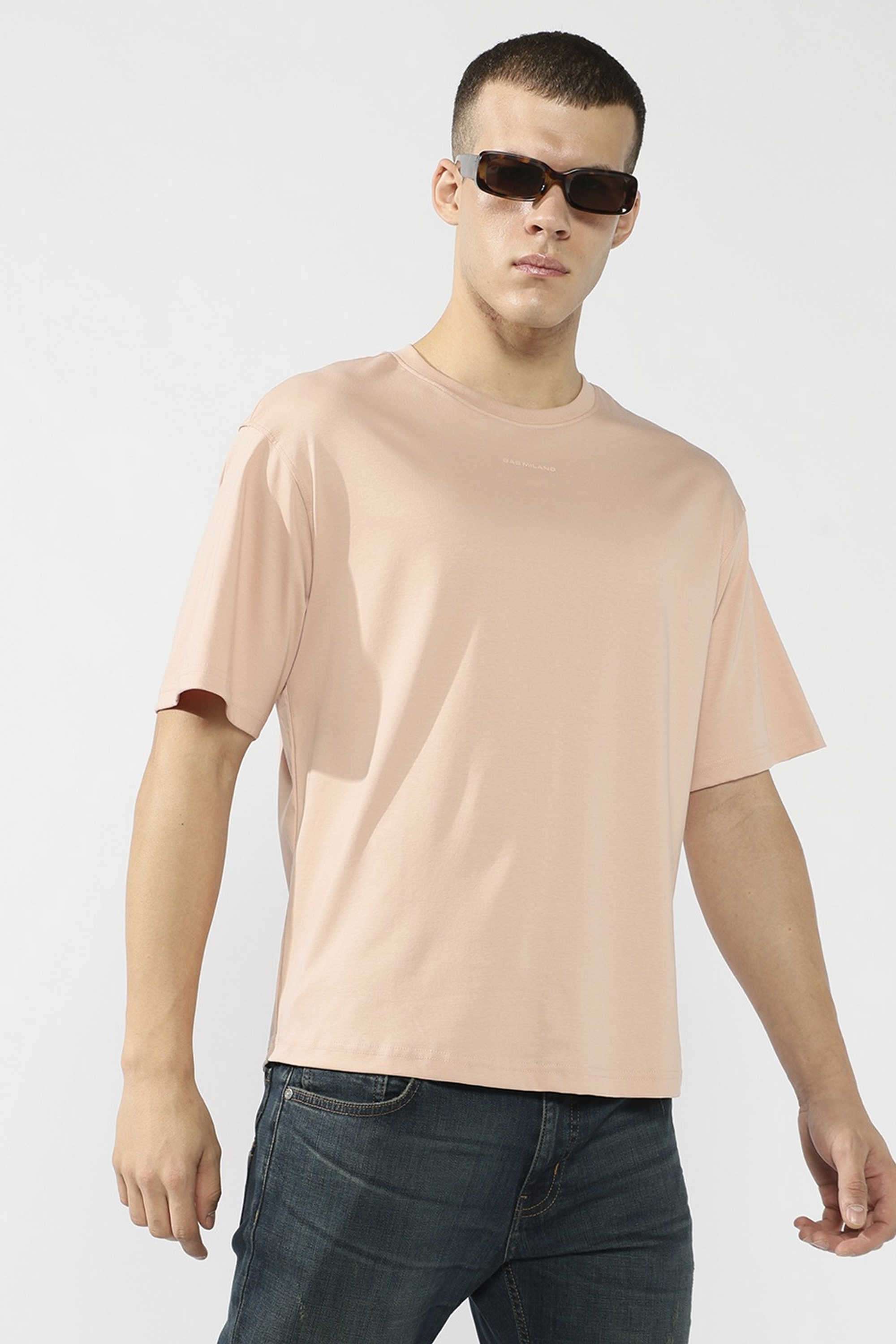 Solid-Cotton-Relaxed-Fit-Men-T-Shirt
