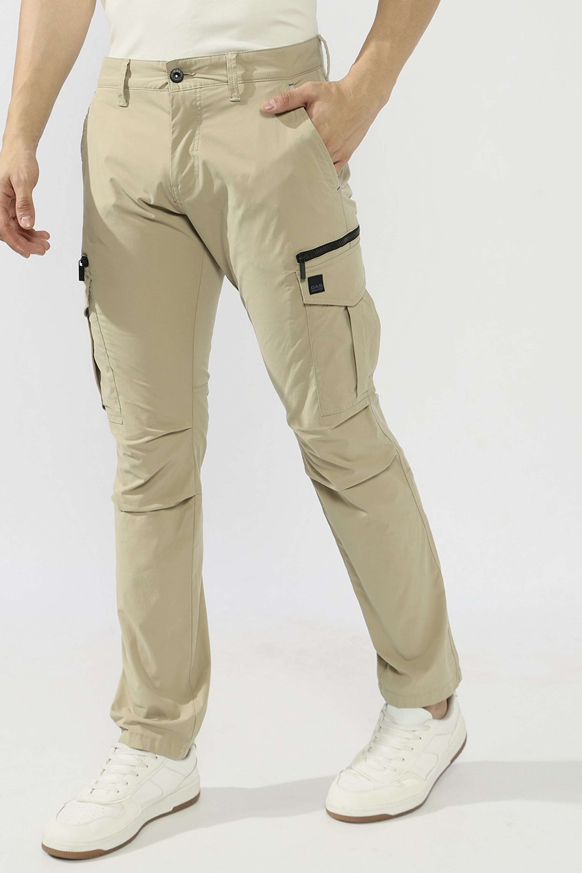 Solid-Cotton-Blend-Straight-Fit-Men-s-Trousers