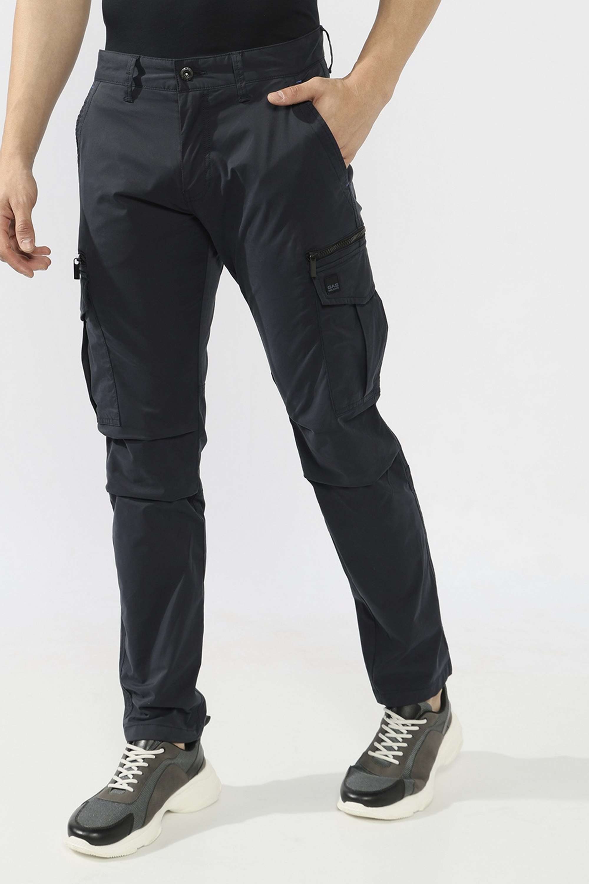 Solid-Cotton-Blend-Straight-Fit-Men-s-Trousers