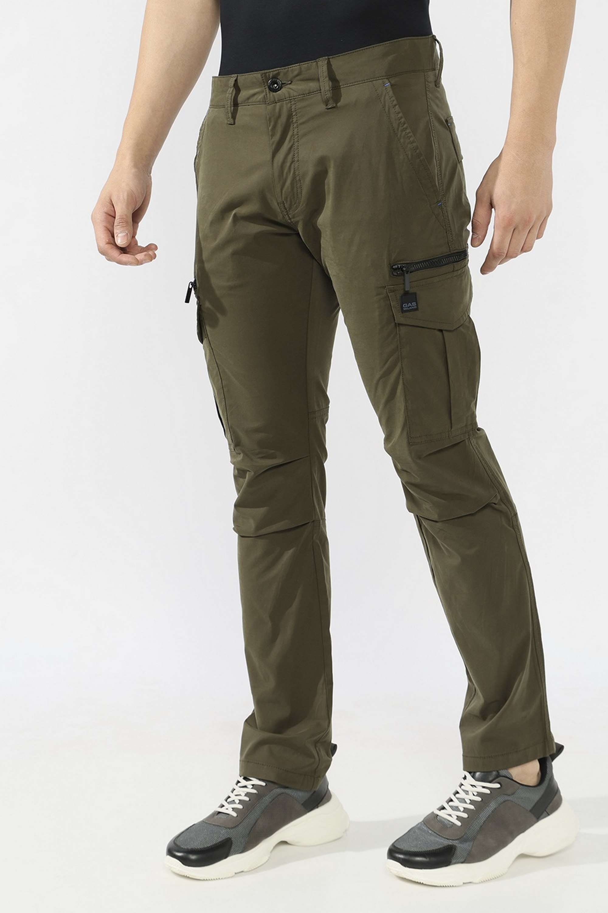 Solid-Cotton-Blend-Straight-Fit-Men-s-Trousers