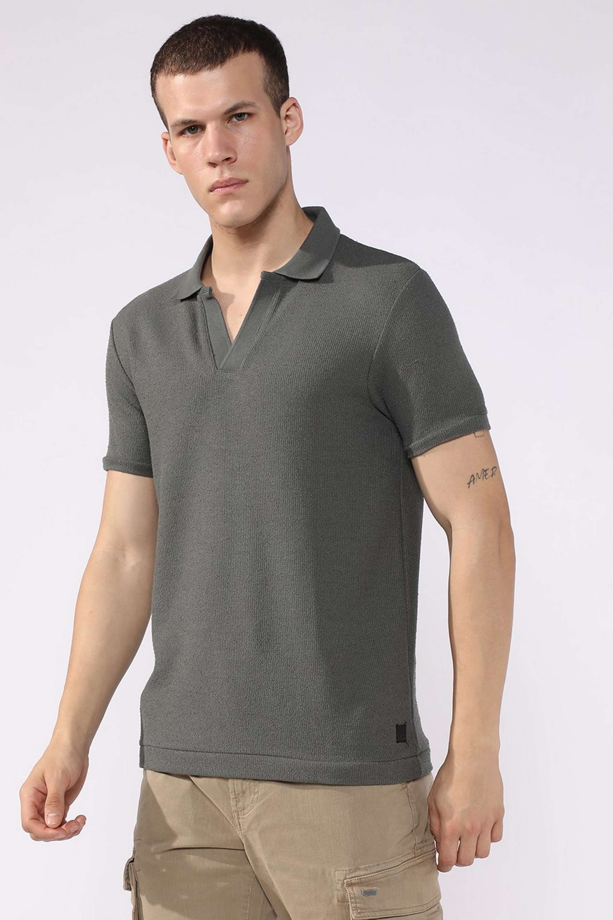 Solid-Cotton-Polo-Men-s-T-Shirt